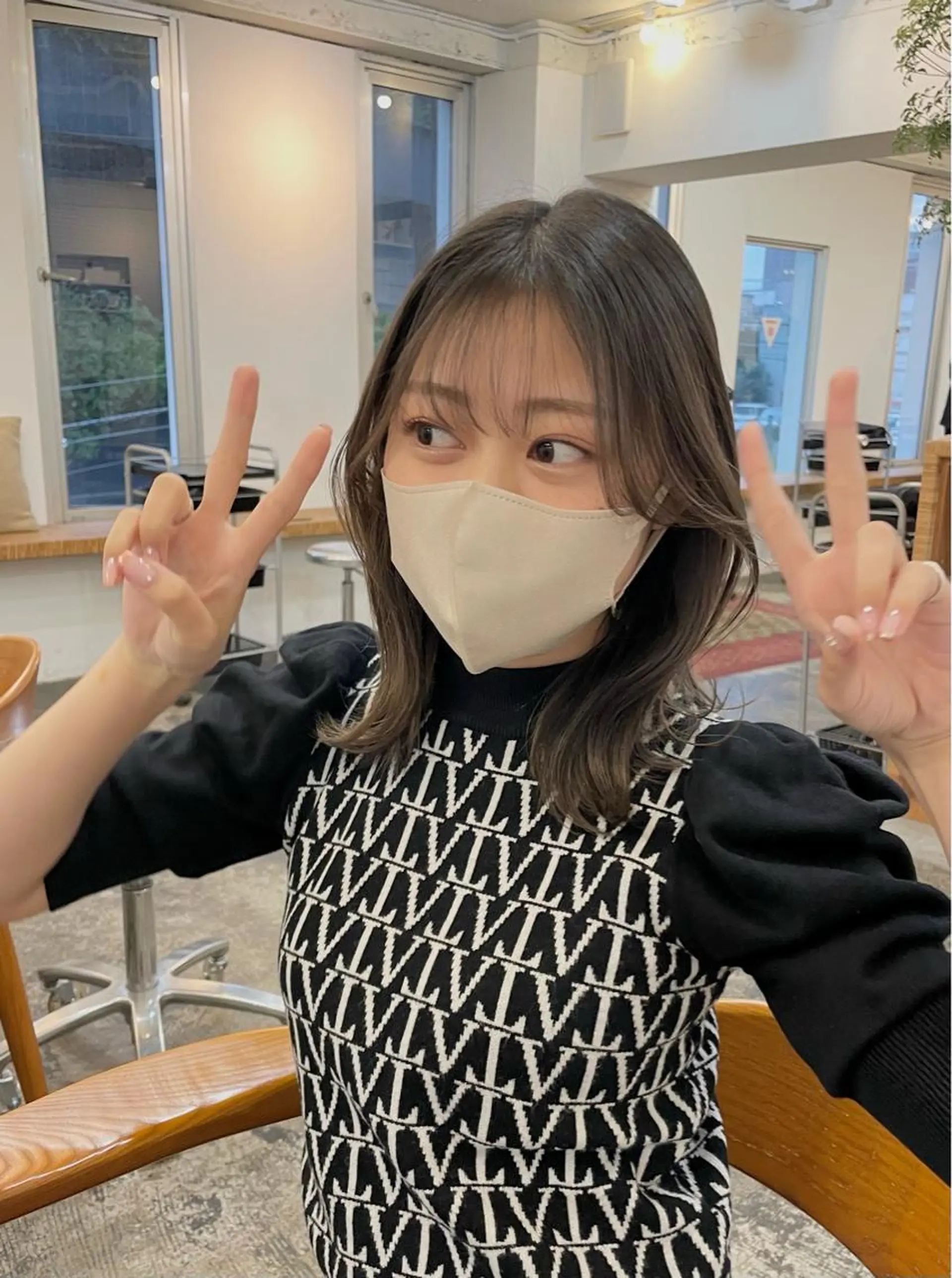 ミディアム トリートメント 【arc】Ruri コテ巻き風パーマのヘアスタイル