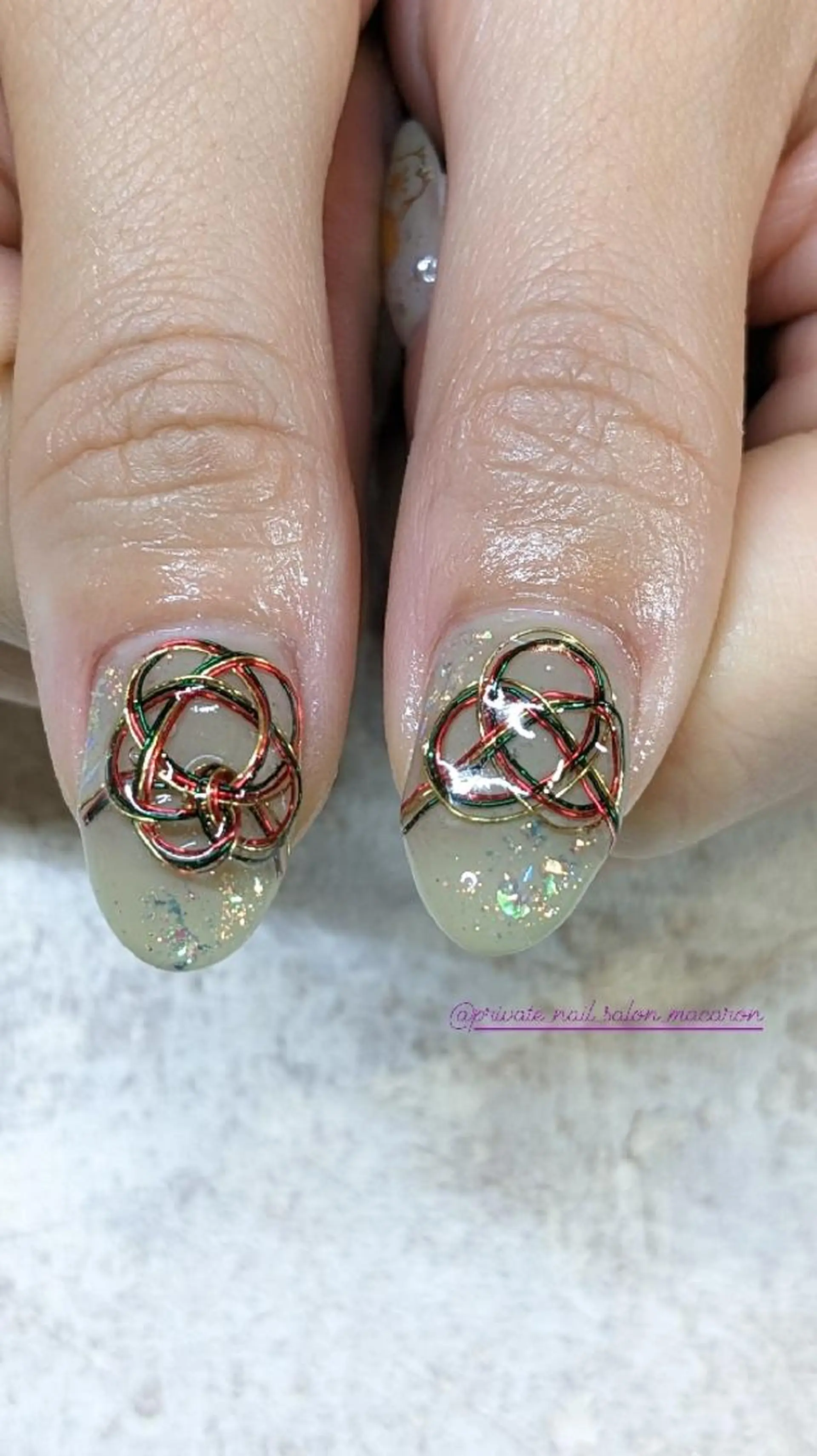 ネイル 成人式 macaron♥所属・nail salon macaron のネイルデザイン