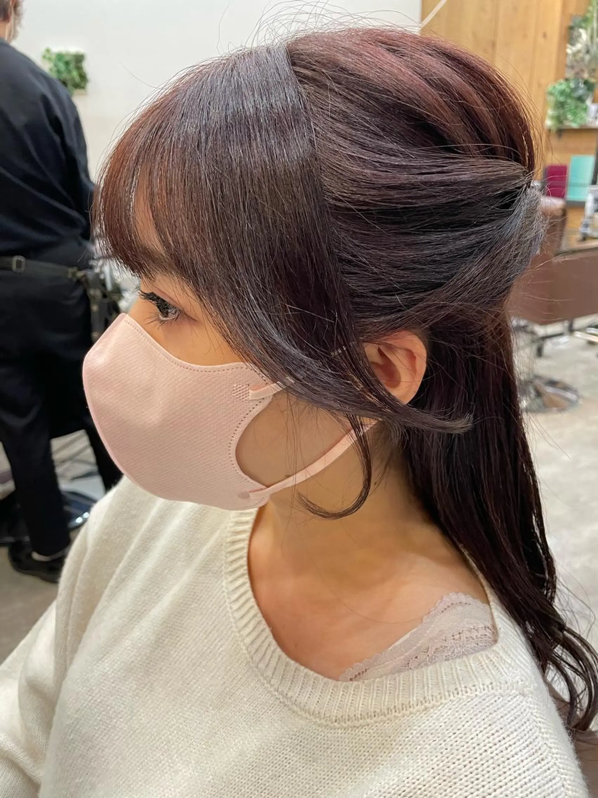 セミロング カラー 前田リサコ🌹 ✨艶髪職人のヘアスタイル