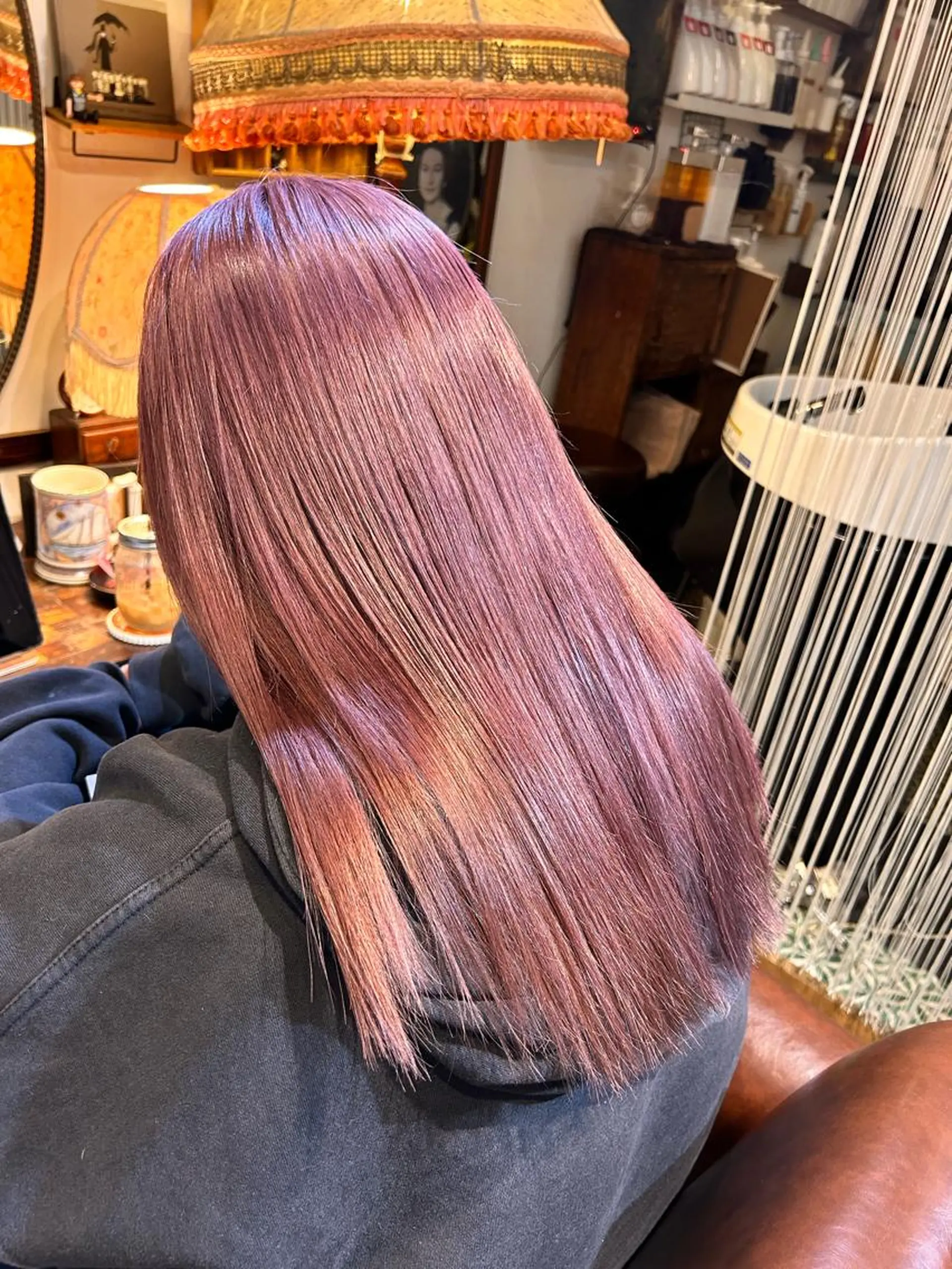 ミディアム カラー ヘアカラー トリートメント 清水千優/パーマ/透 明感カラー/メンズのヘアスタイル