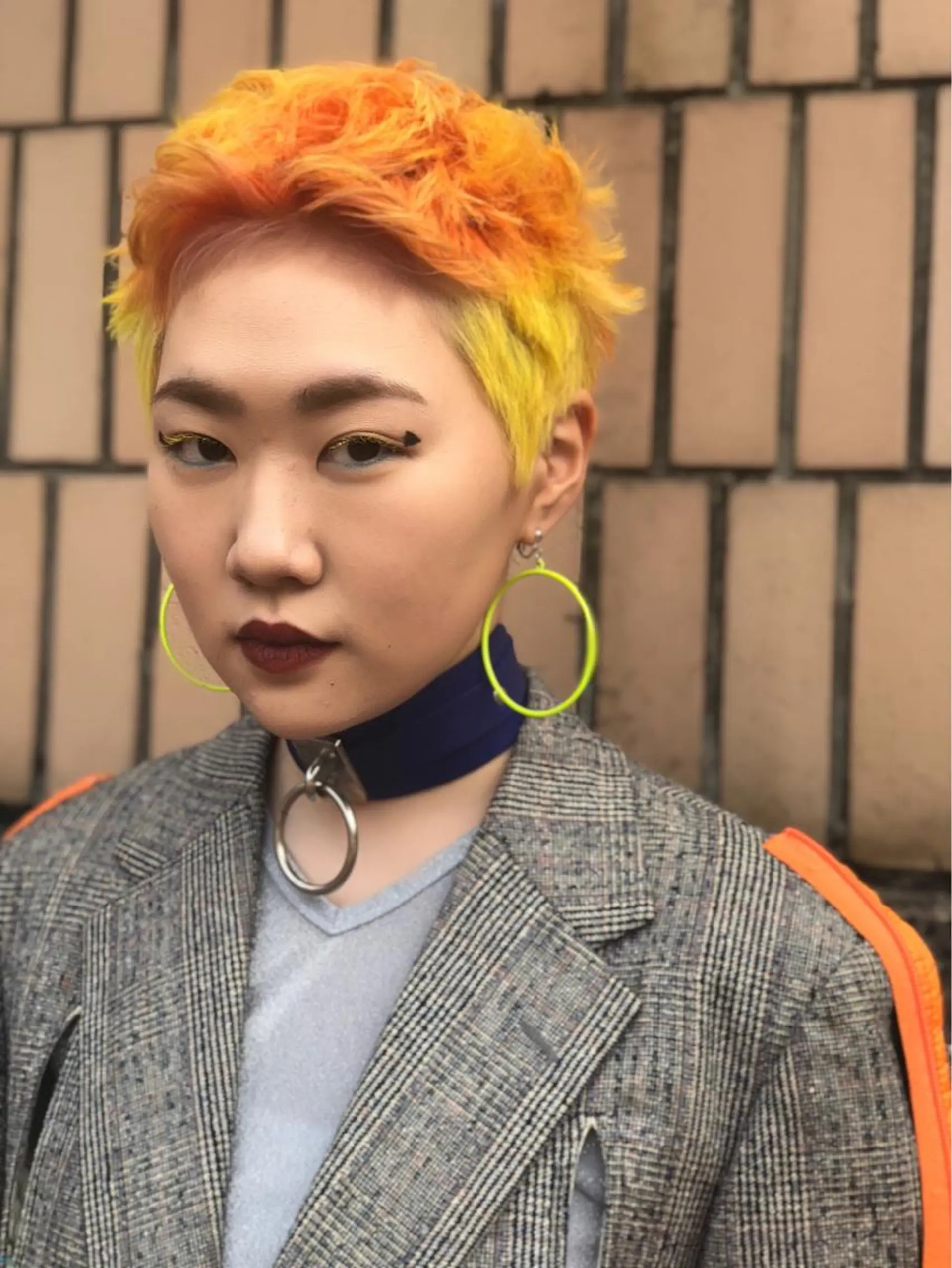 カラー デザインカラー ショートボブ /綾華のヘアスタイル