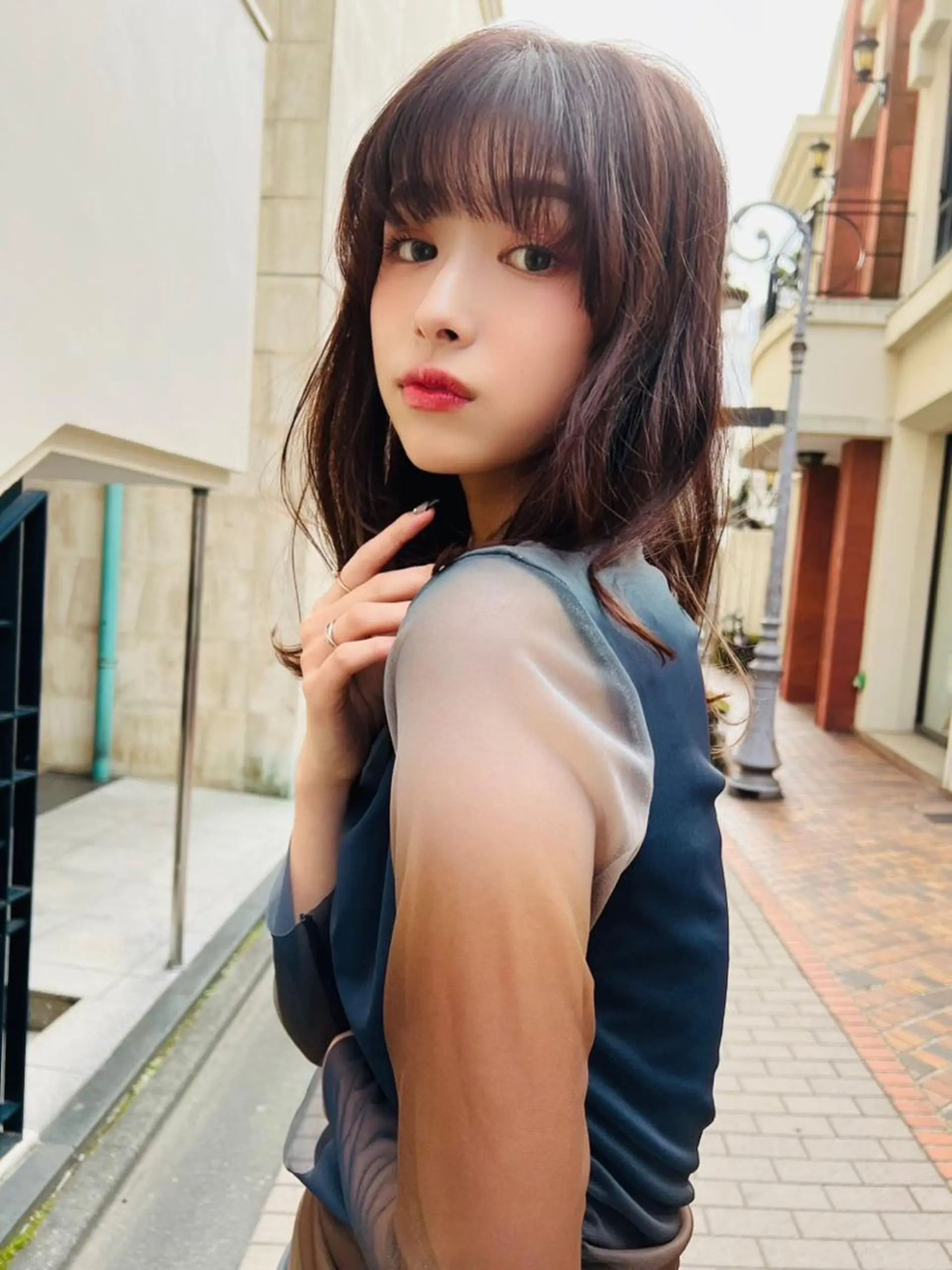 ミディアム カラー 透明感カラー MUSASHI ブリーチカラー◎のヘアスタイル