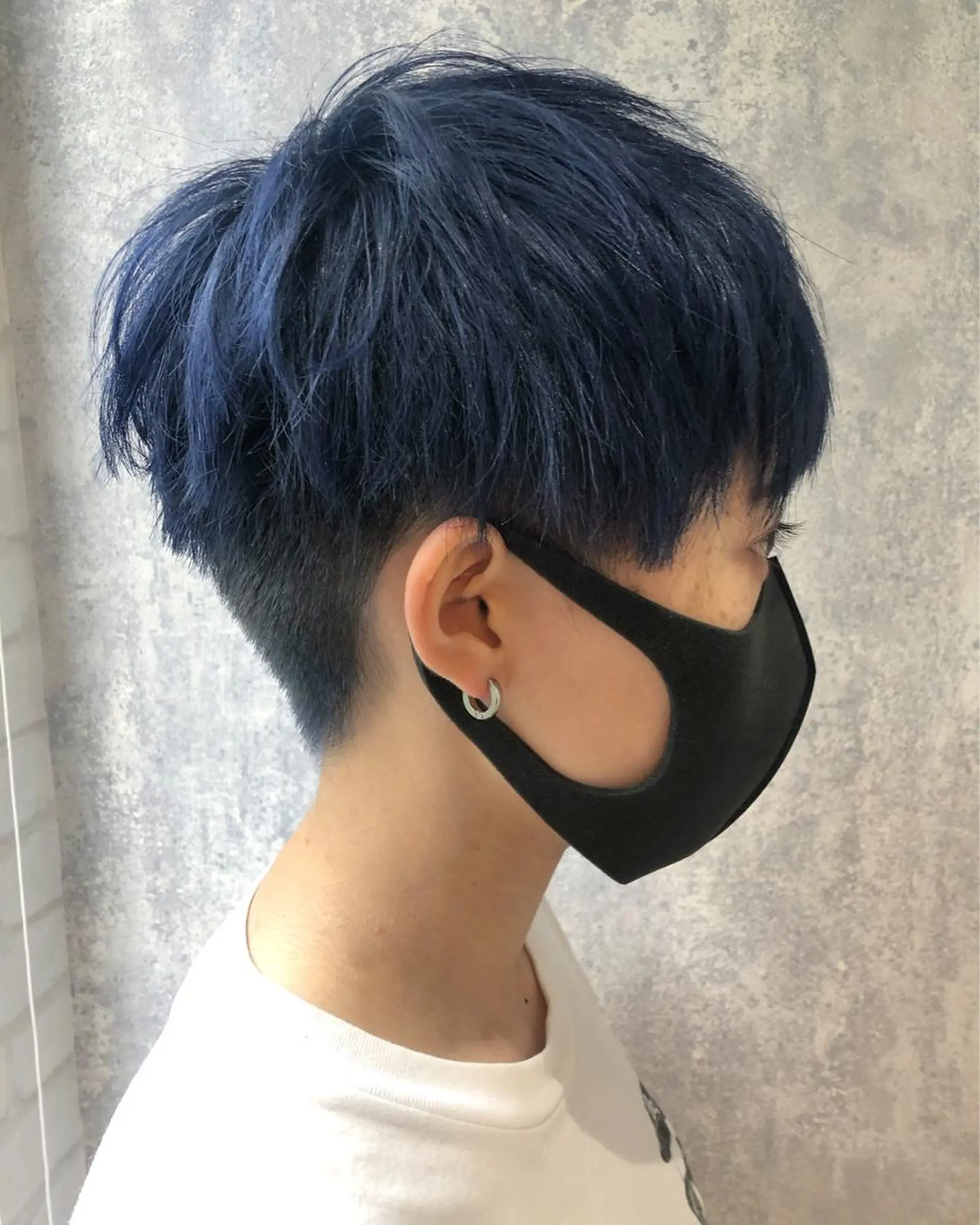 カラー ブルーカラー ネイビーカラー ヘアカラー レイヤー/ボブ/ 顔周り/yukinaのヘアスタイル