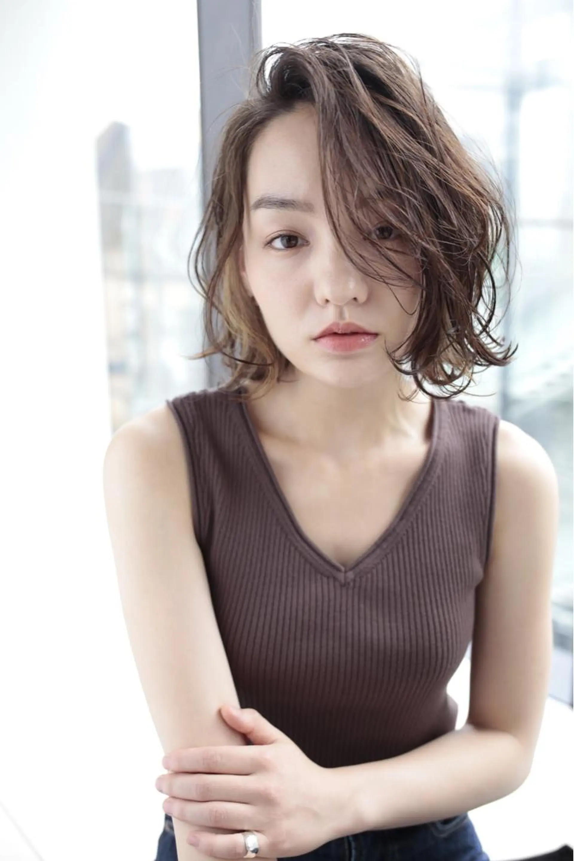 ミディアム ヘアカラー neolive emのヘアスタイル