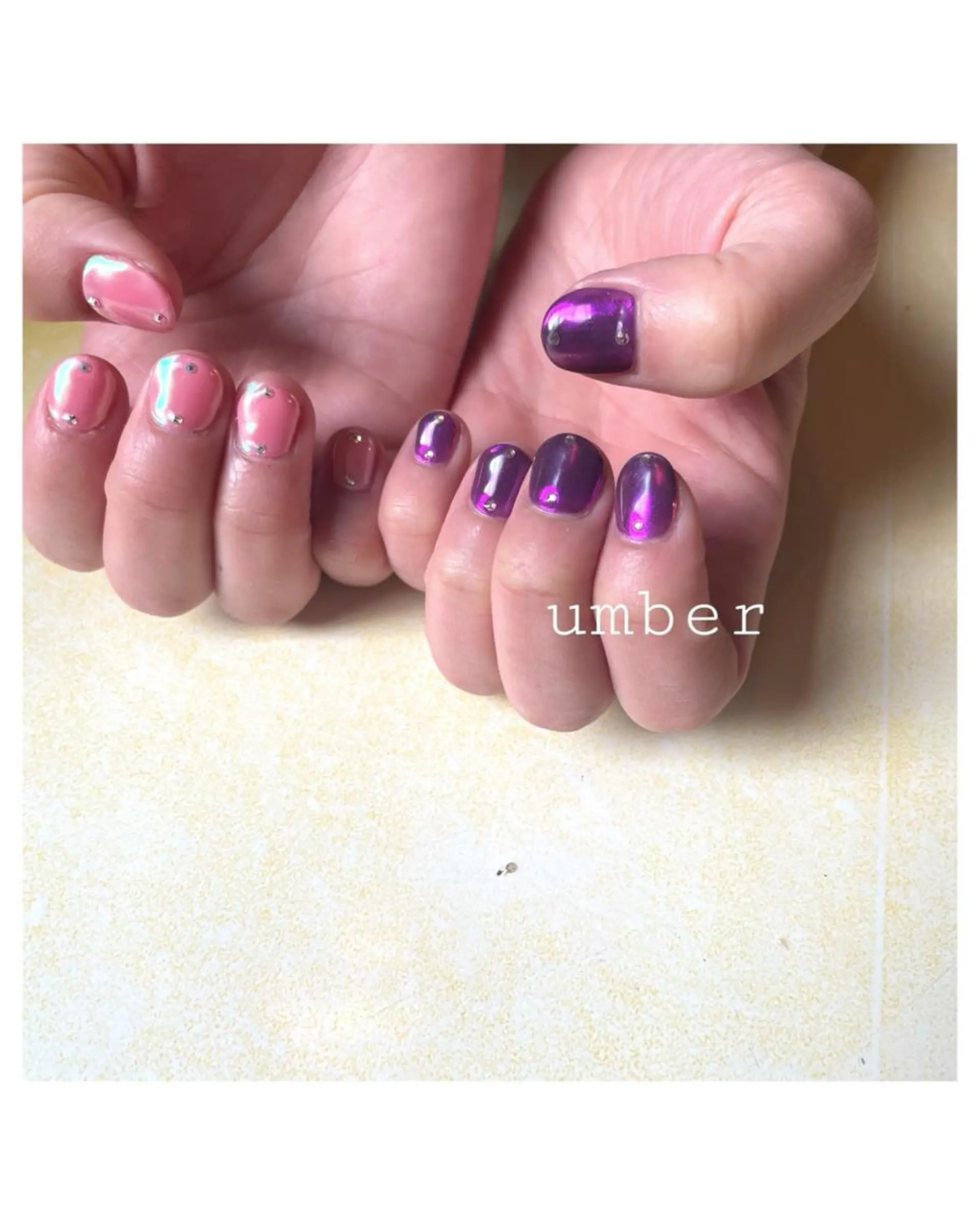 ネイル クリアネイル フラッシュネイル フットネイル フレンチネイル マグネットネイル ハンドネイル umber 三茶1分のネイルデザイン