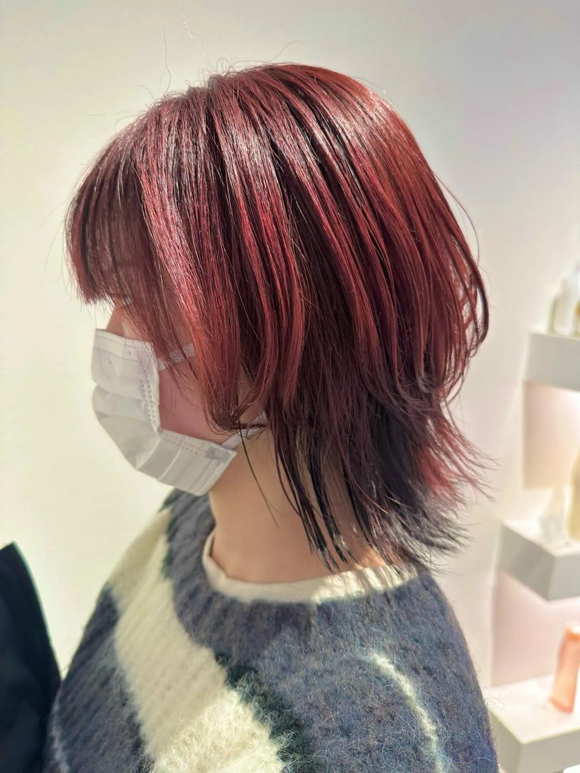 セミロング カラー ヘアアレンジ Design Color🐰アユミのヘアスタイル