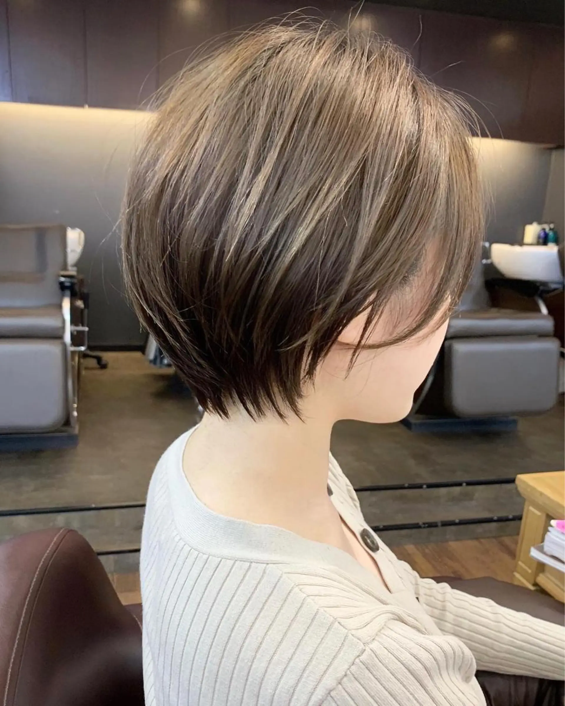 ショート 縮毛矯正/ショート/ レイヤー/畑中正敏のヘアスタイル