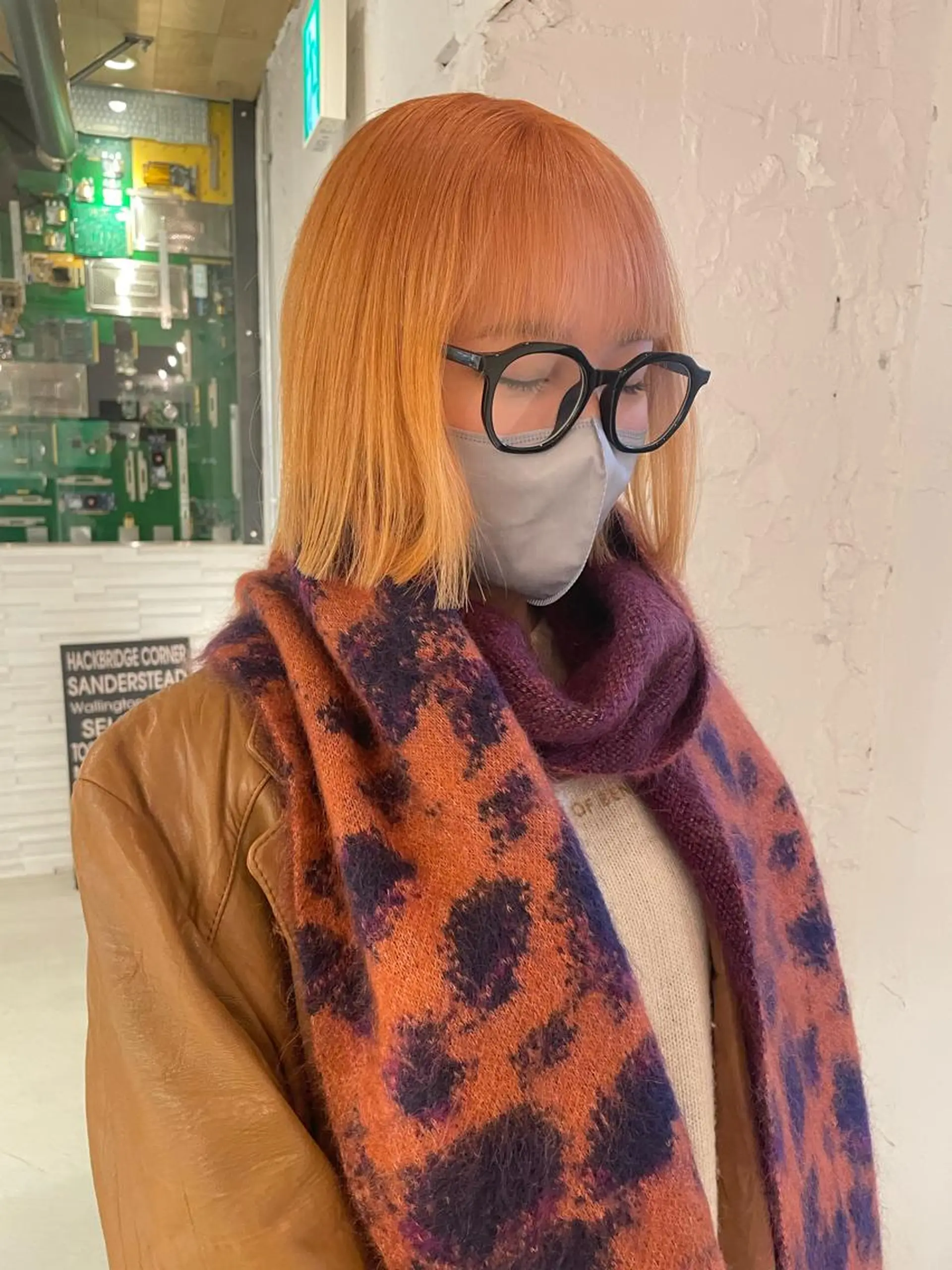 ミディアム カラー LUNTY NAMBA所属・艶ハイトーン👑♡ NATSUKIのヘアスタイル