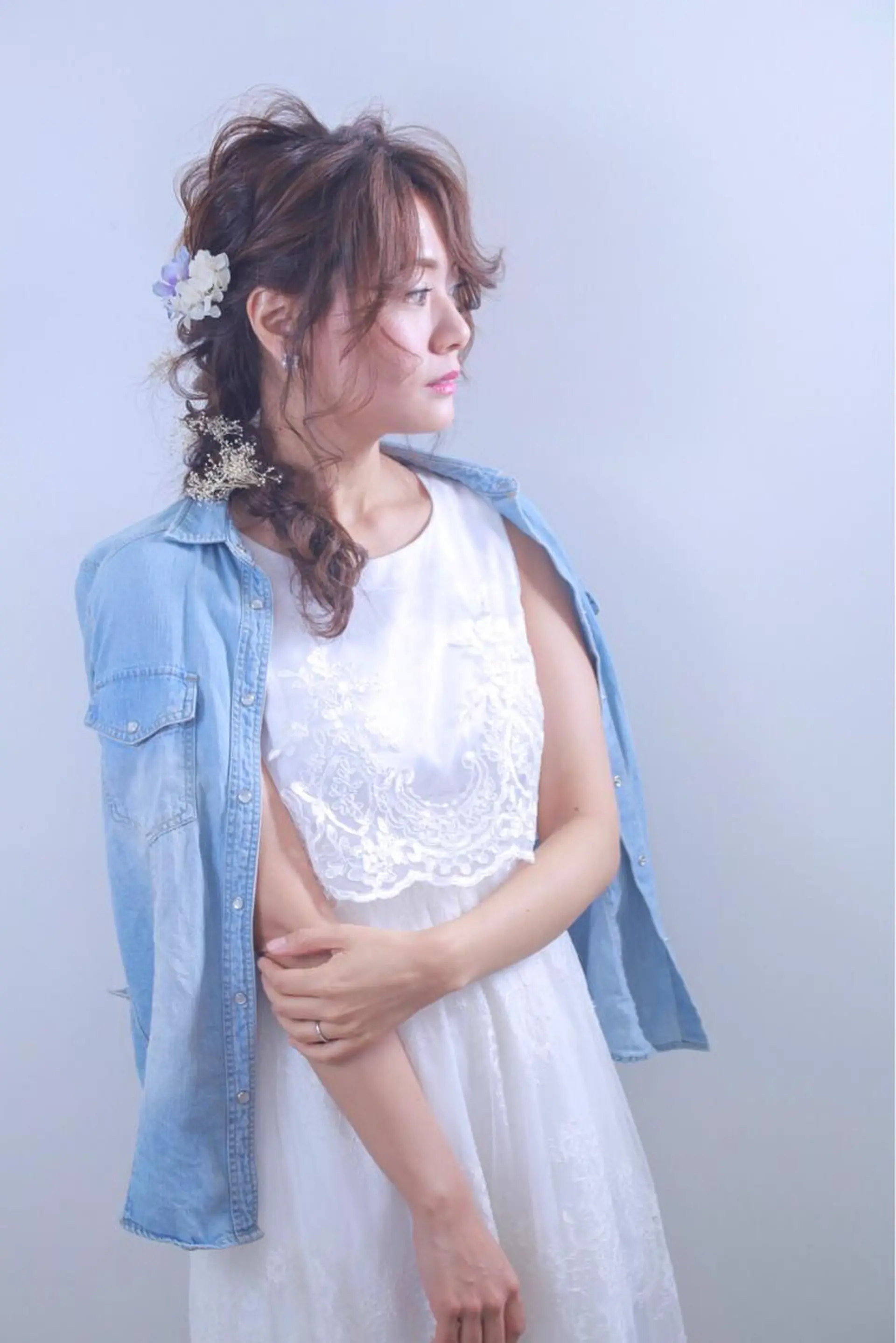 ロング カラー ヘアアレンジ 伊藤 裕貴のヘアスタイル