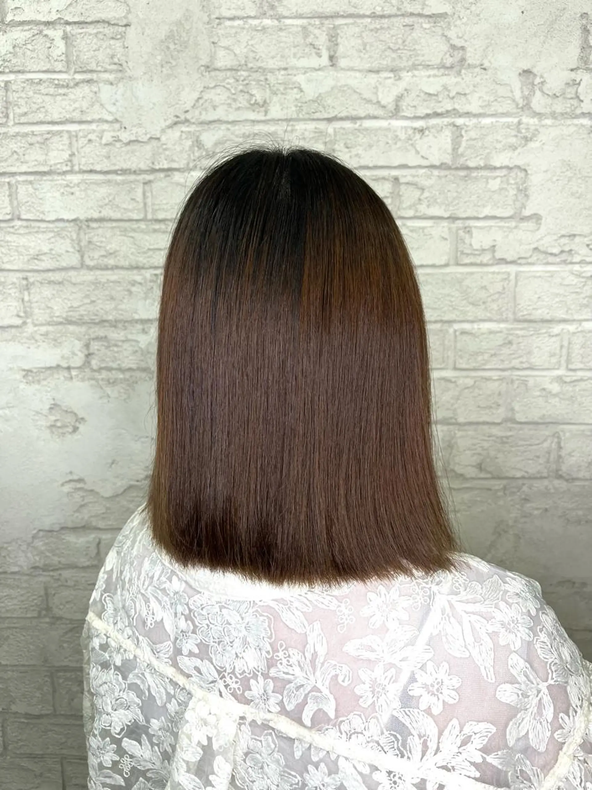 ミディアム 🪽髪質改善ストレー ト🤍美羽🤍のヘアスタイル