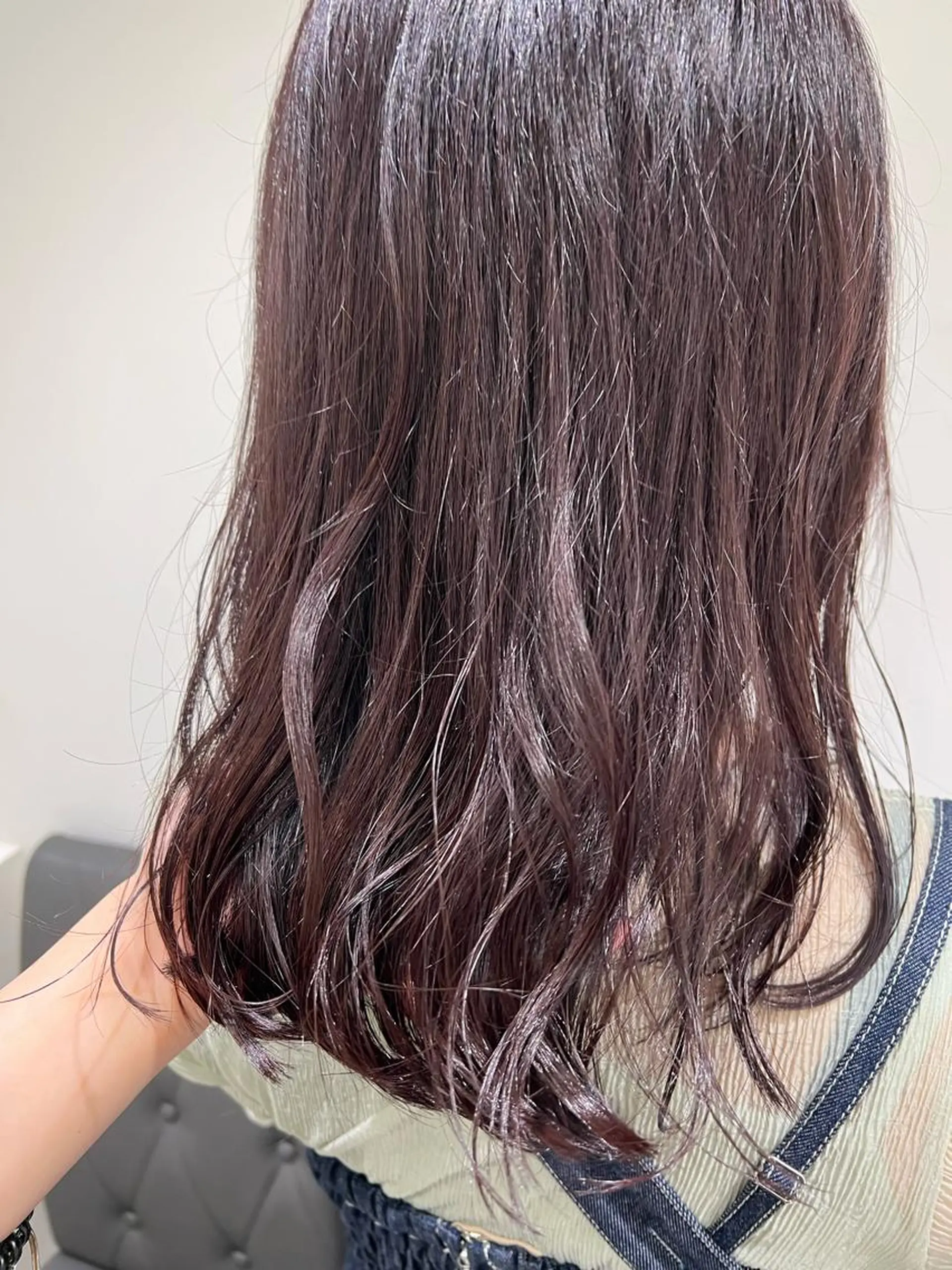 セミロング カラー ラベンダーカラー ラベンダーピンク ピンクカラー カット ヘアカラー 【暖色カラー特化】 中山由梨のヘアスタイル