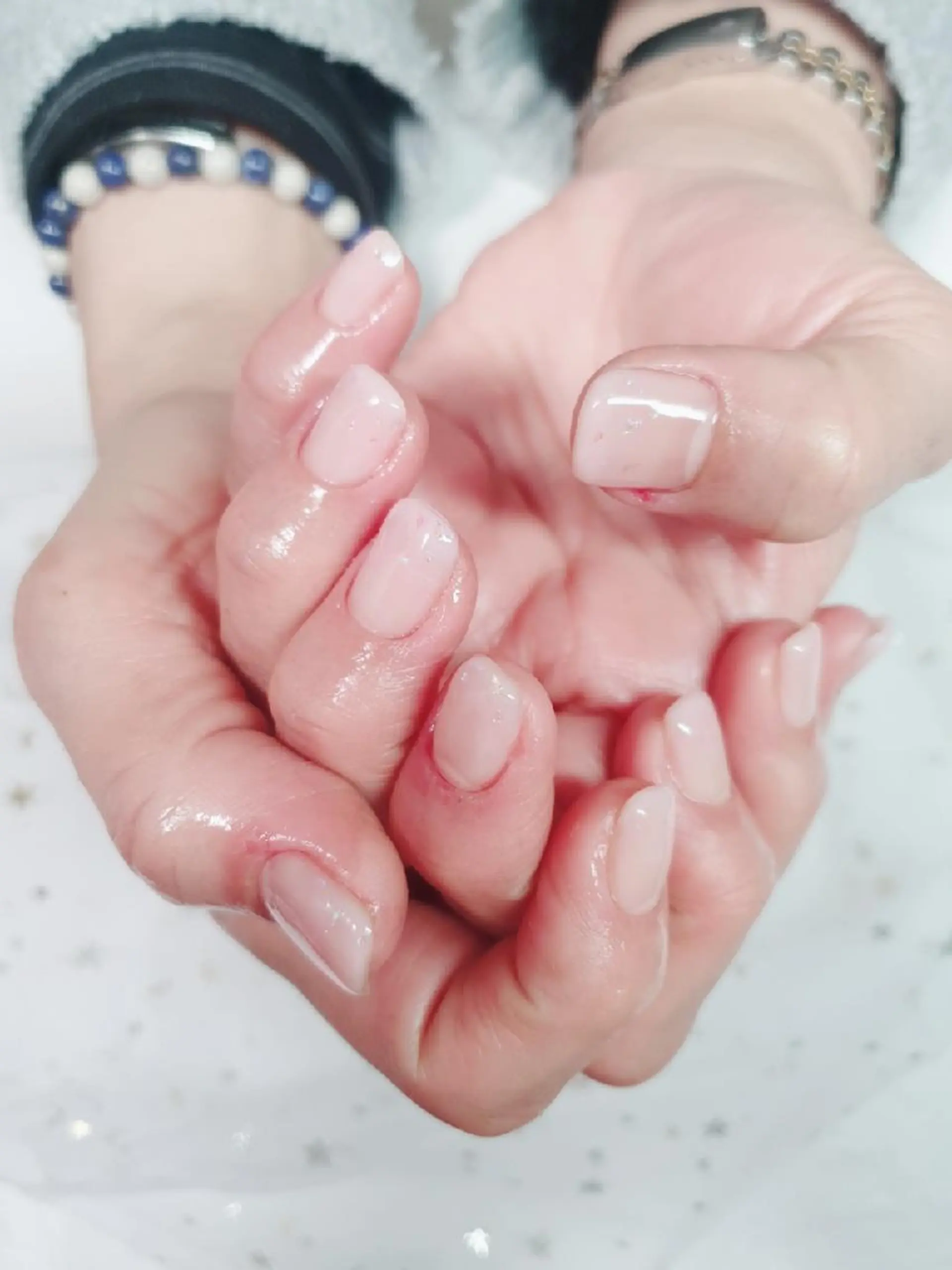 ネイル 長さ出し グラデーション キラキラネイル ラメ(グリッター) マットネイル Salon de dahan所属・SALON DE DAHANのネイルデザイン