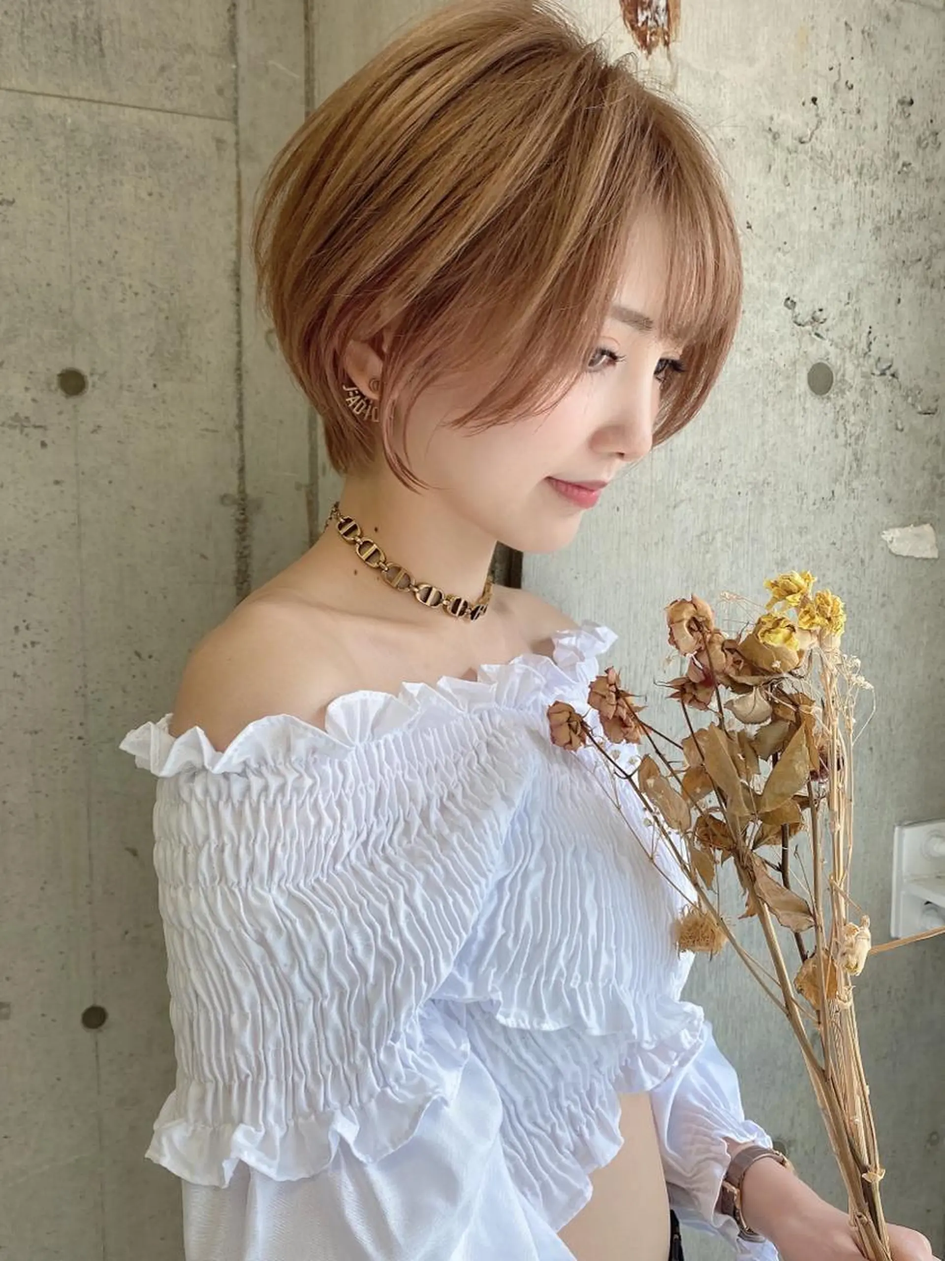 ショート カラー バレイヤージュ ブリーチ ケアブリーチ ダブルカラー グラデーションカラー 美髪/カラー 美容院🌈渡辺隼也のヘアスタイル