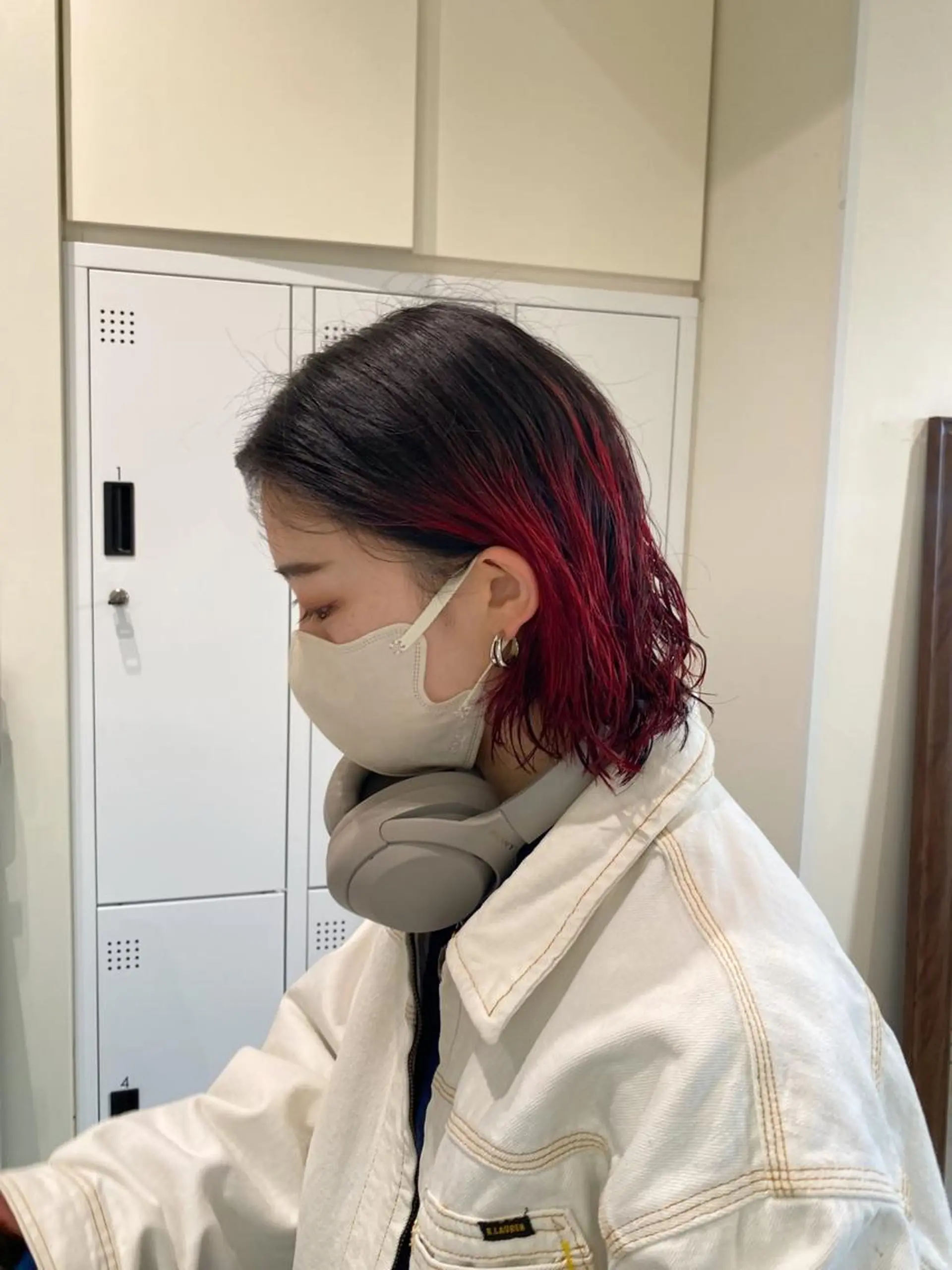 カラー パーマ デザインカラー 暖色カラー /ヘアアレンジ/花鈴のヘアスタイル