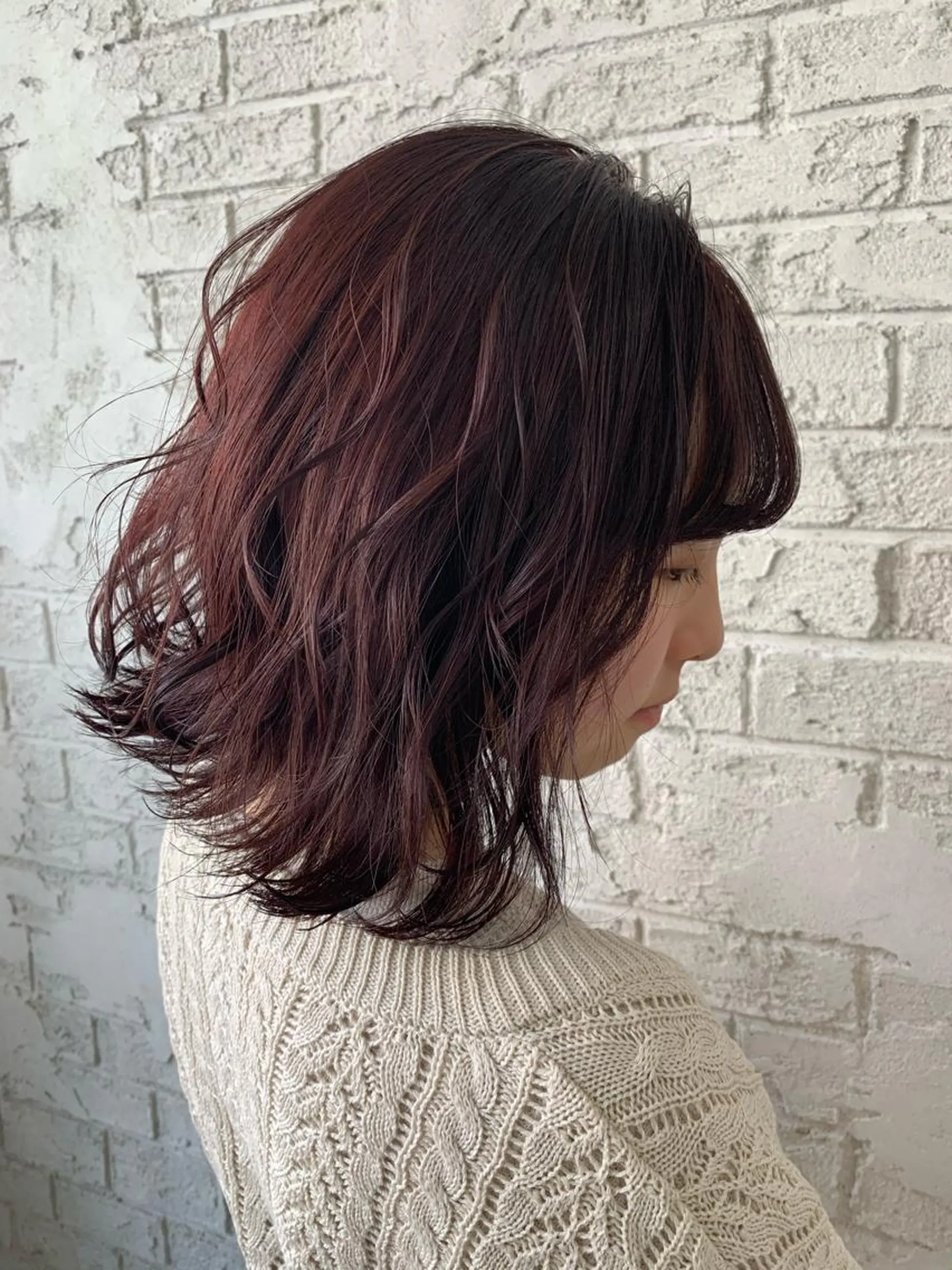 ミディアム 🇺🇸ハイライト特 化美容師🇺🇸漆沢のヘアスタイル