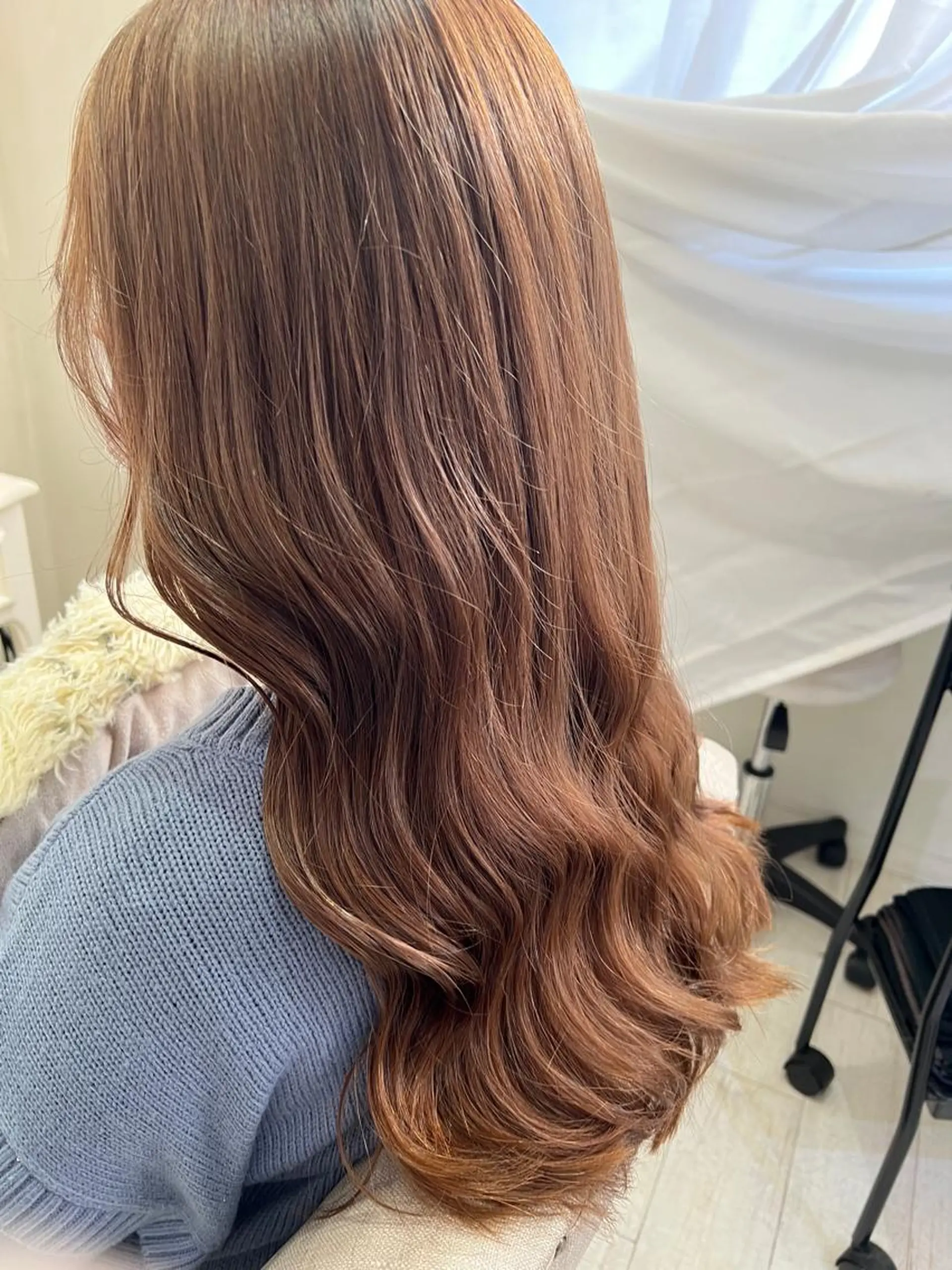 ロング ボブ デート ハイライト 髪質改善 韓国風ヘア 🌈安藤愛/透明感 艶カラー🫧ROWのヘアスタイル