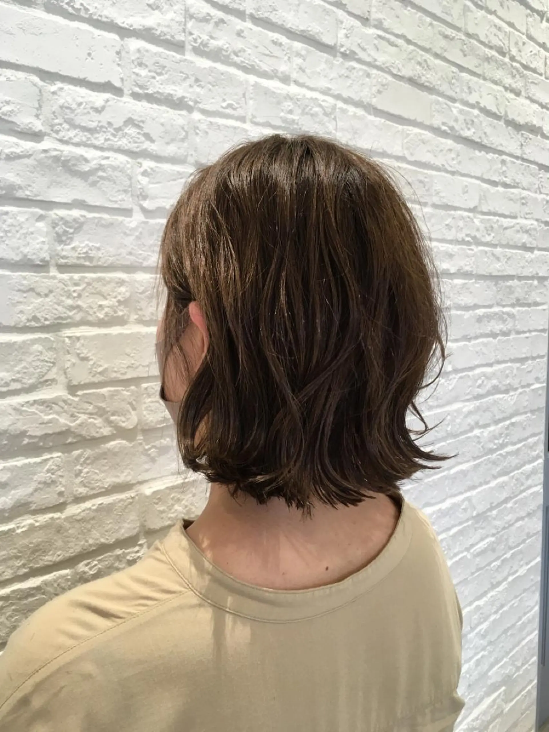 ミディアム 曲がる縮毛矯正◎高岡 ブリーチ後でも縮毛◎のヘアスタイル