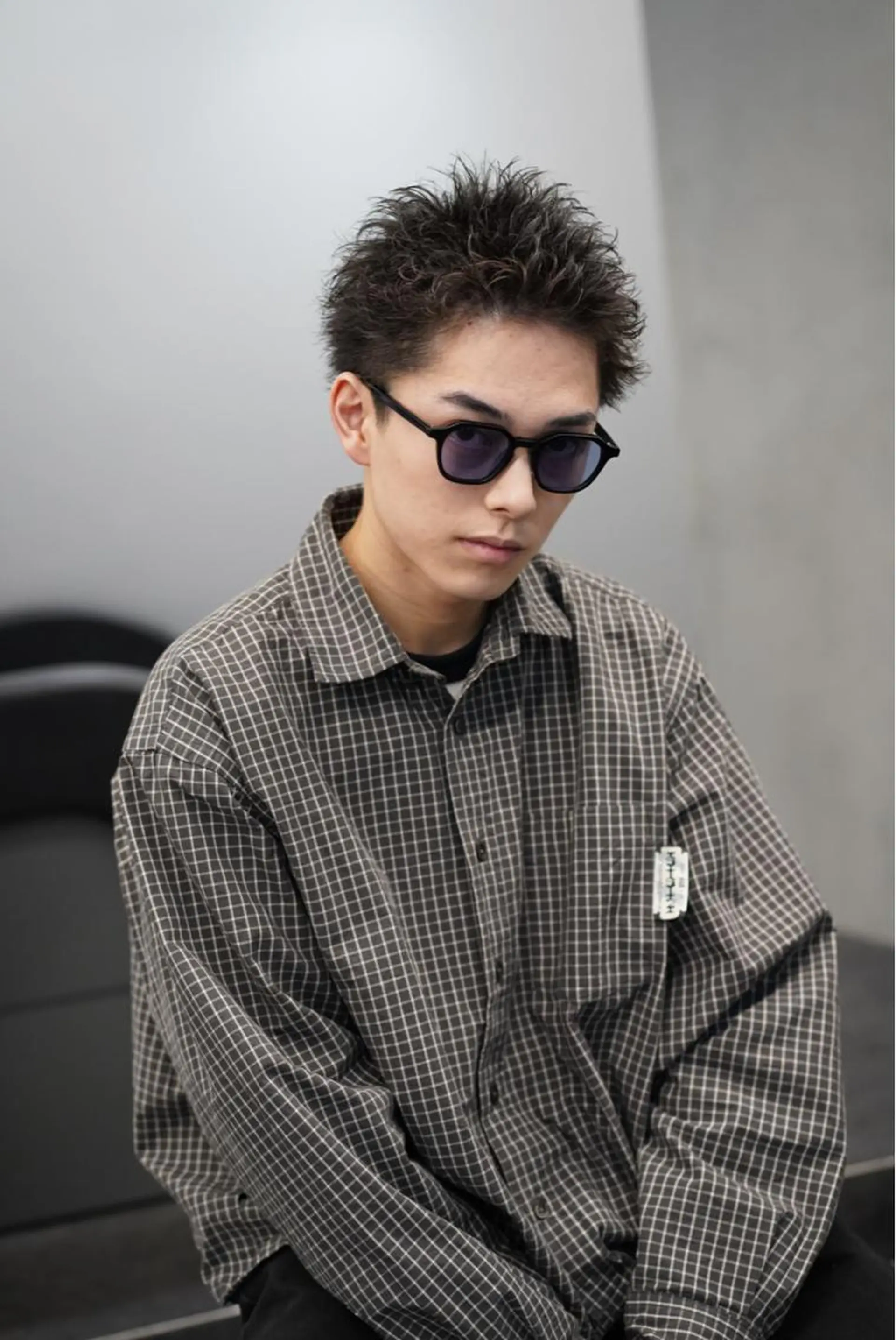 ショート パーマ メンズ メンズパーマ ツイストスパイラルパーマ 波巻きパーマ ニュアンスパーマ スパイラルパーマ fifth リュウセイのヘアスタイル