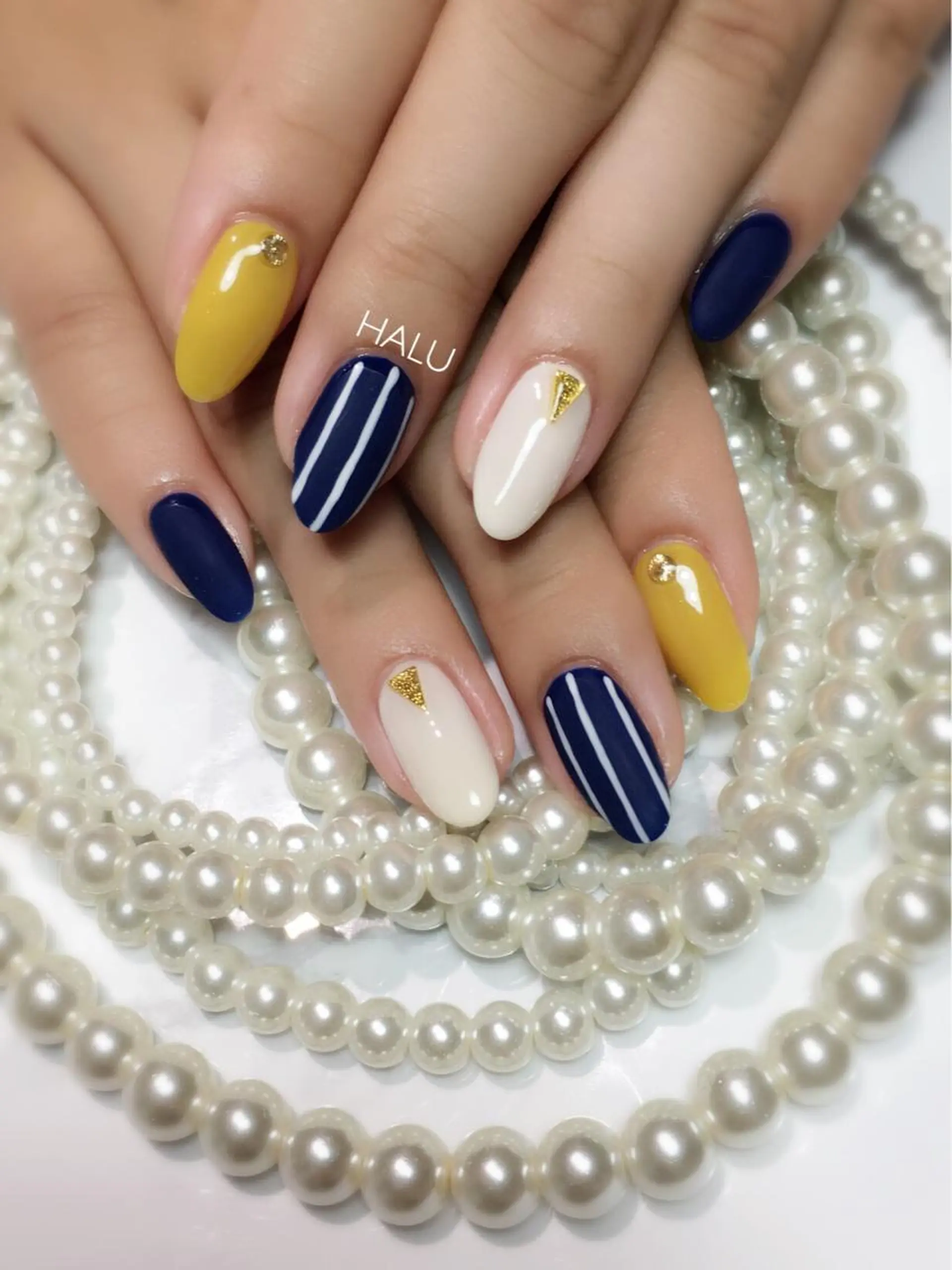 ネイル アートネイル マットネイル シンプルネイル HALU ハルのネイルデザイン