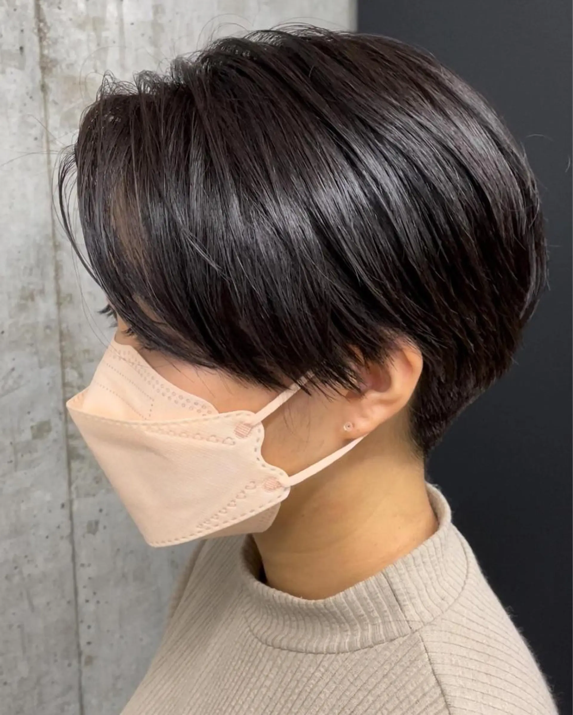 ショート カラー ハンサムショート ラベンダーカラー ラベンダーグレー ショートヘア ボブ/透明感カラー EMIRIのヘアスタイル