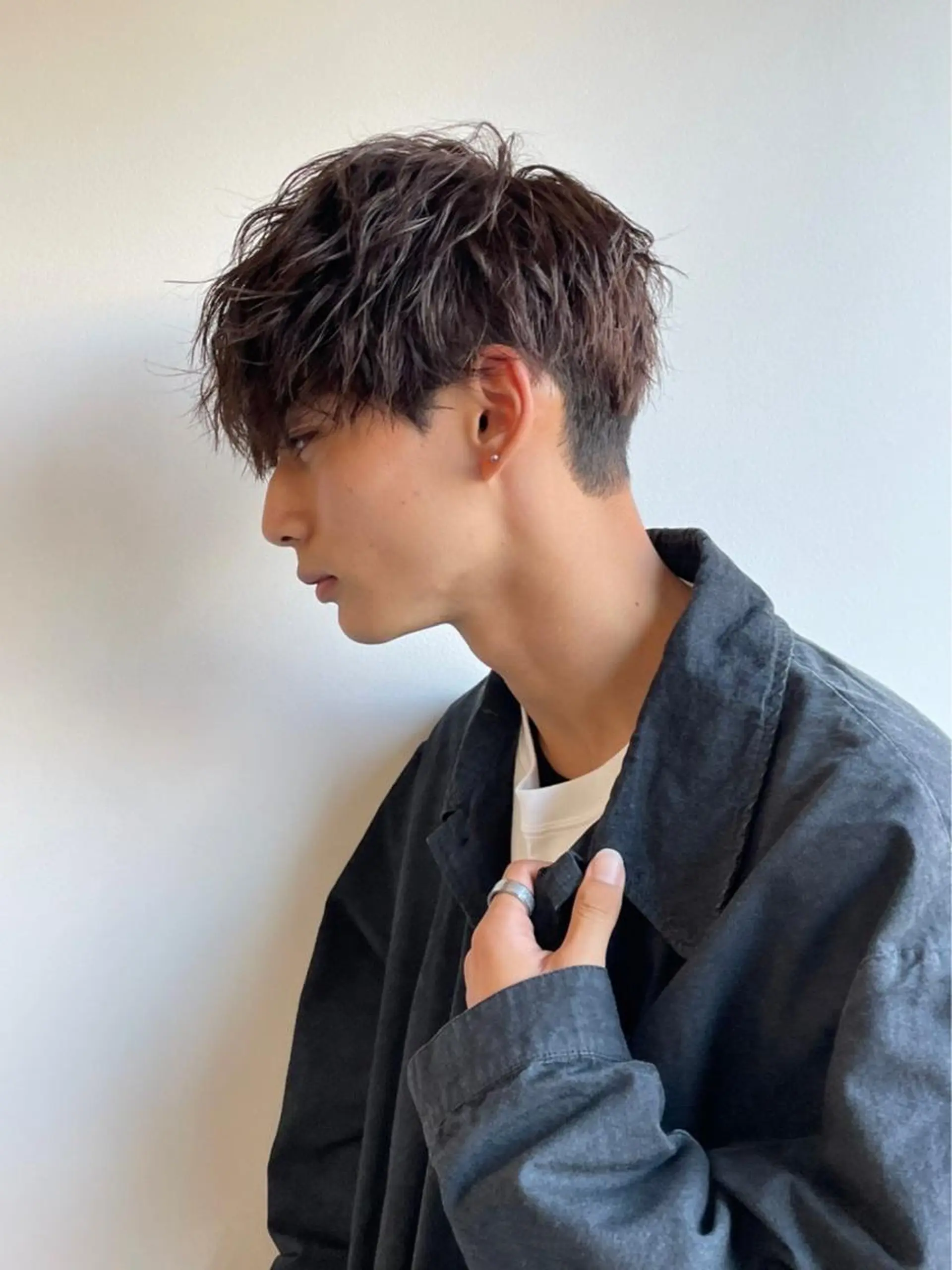 ショート パーマ メンズ CLUTCH天王寺 西藤遥河のヘアスタイル