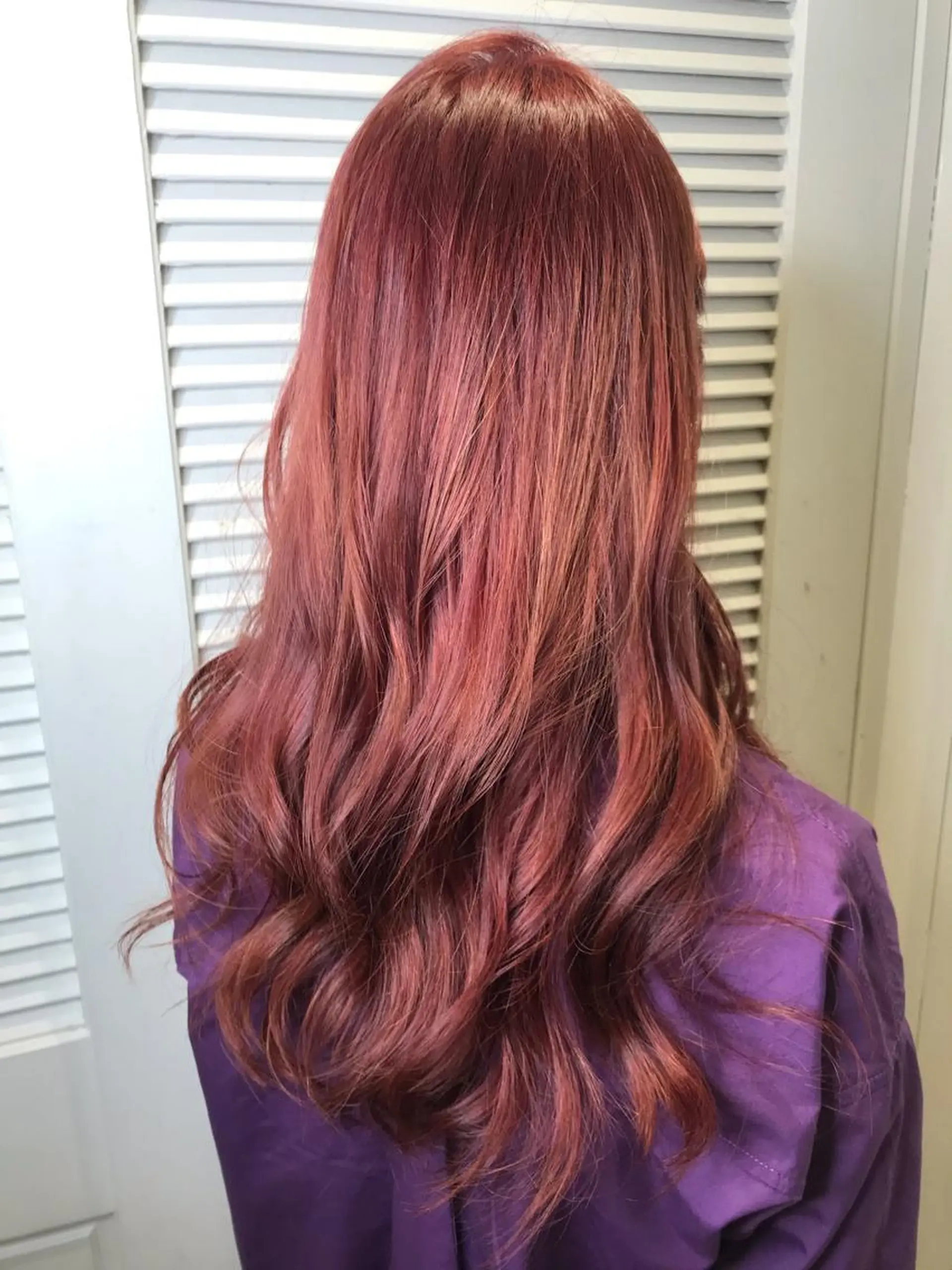 ロング カラー ベージュカラー ダブルカラー ピンクカラー ピンクベージュ ヘアカラー 色気レイヤー& ショートはお任せ🌟のヘアスタイル