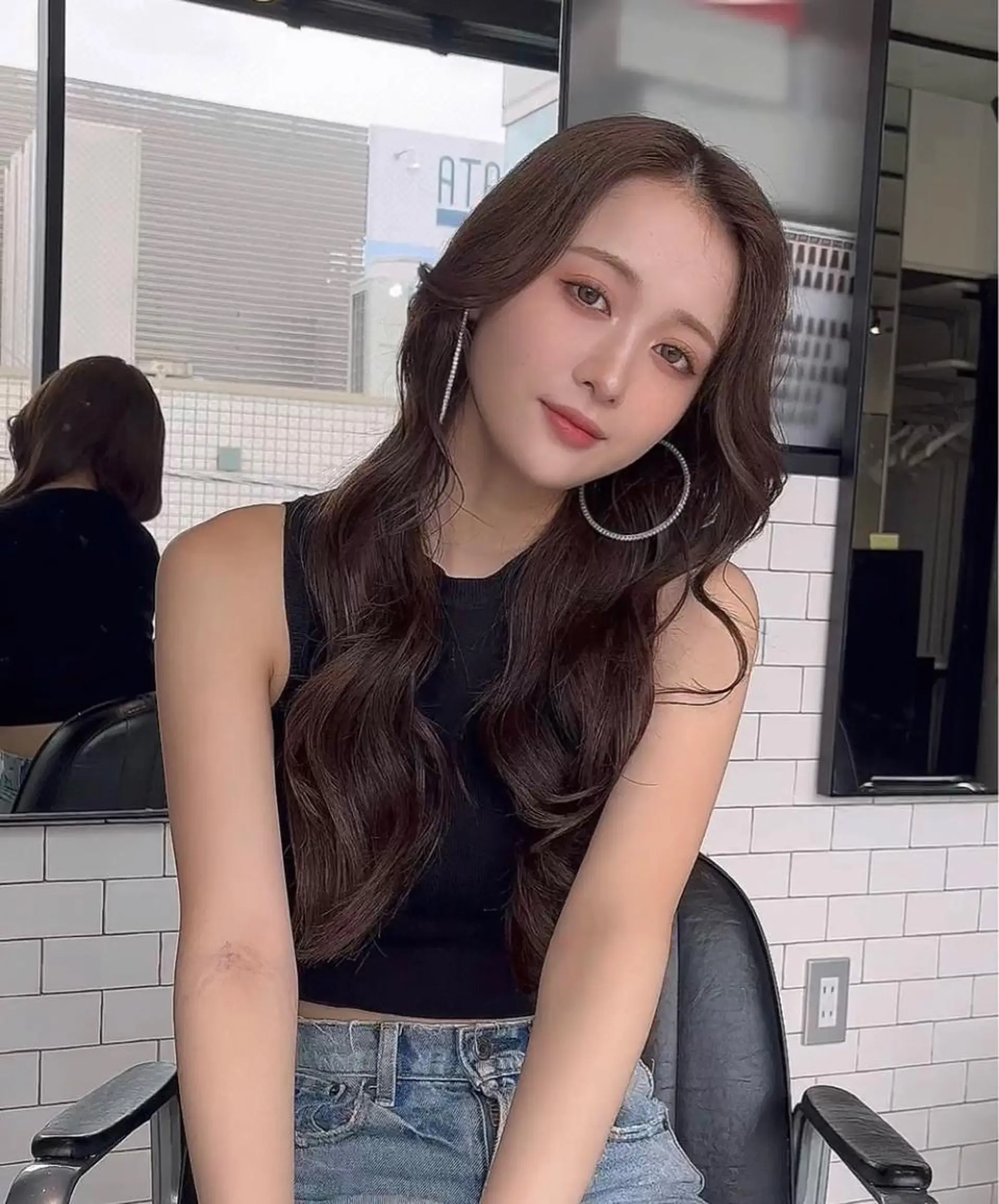 ロング カラー カット ヘアカラー トリートメント 🌫️大人韓国ヘア 🌫️naoyaのヘアスタイル