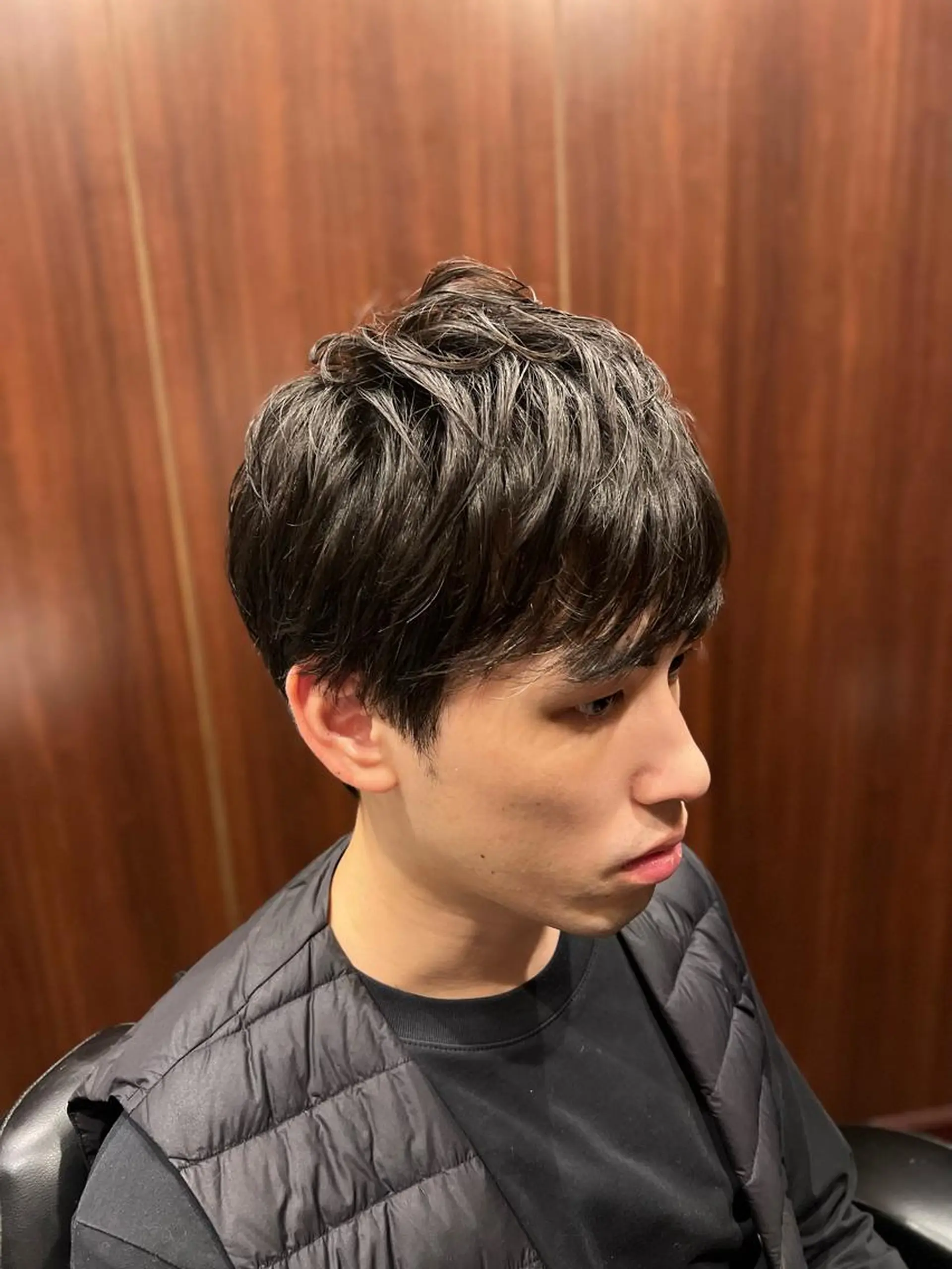 ミディアム パーマ メンズ/無料カット /齋藤郁美のヘアスタイル