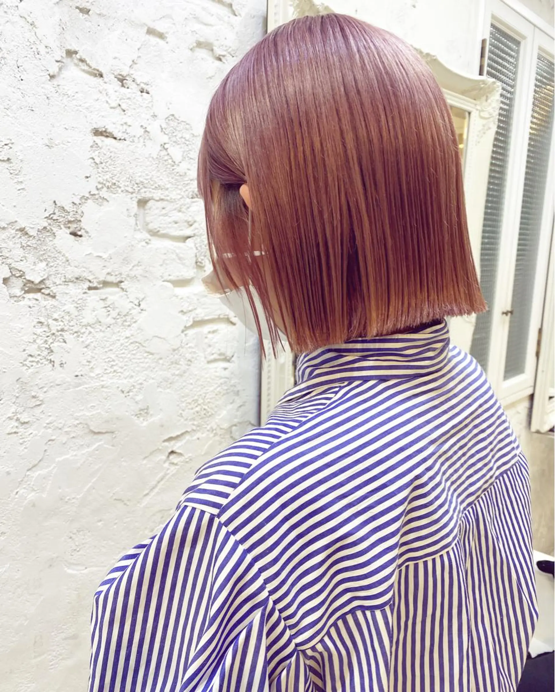 ショート カラー ヘアアレンジ マツエク・マツパ アイブロウ 切りっぱなしボブ ブラウンカラー ピンクカラー ピンクブラウン カラーマツエク Noah's　Ark所属・透明感カラー🫧ヘア セット🫧松本菜月の眉毛・アイブロウイメージ