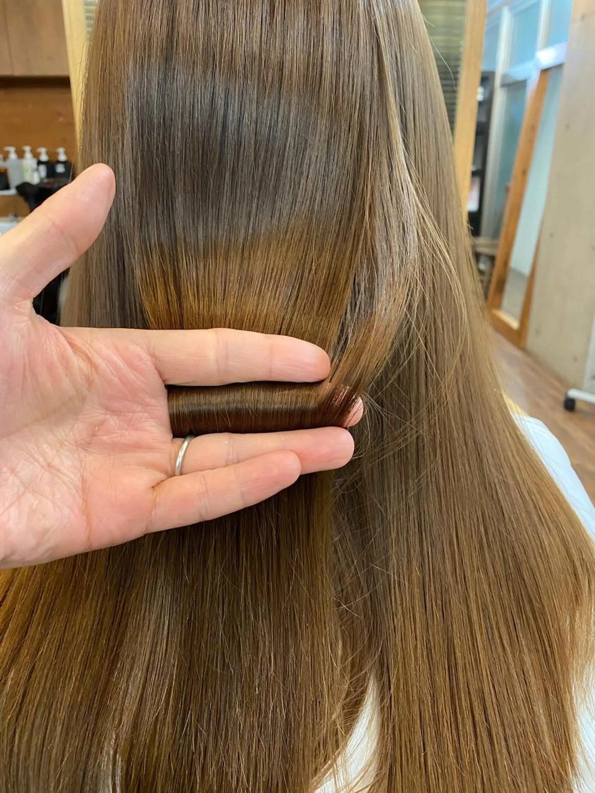 ロング 縮毛矯正 千 田のヘアスタイル