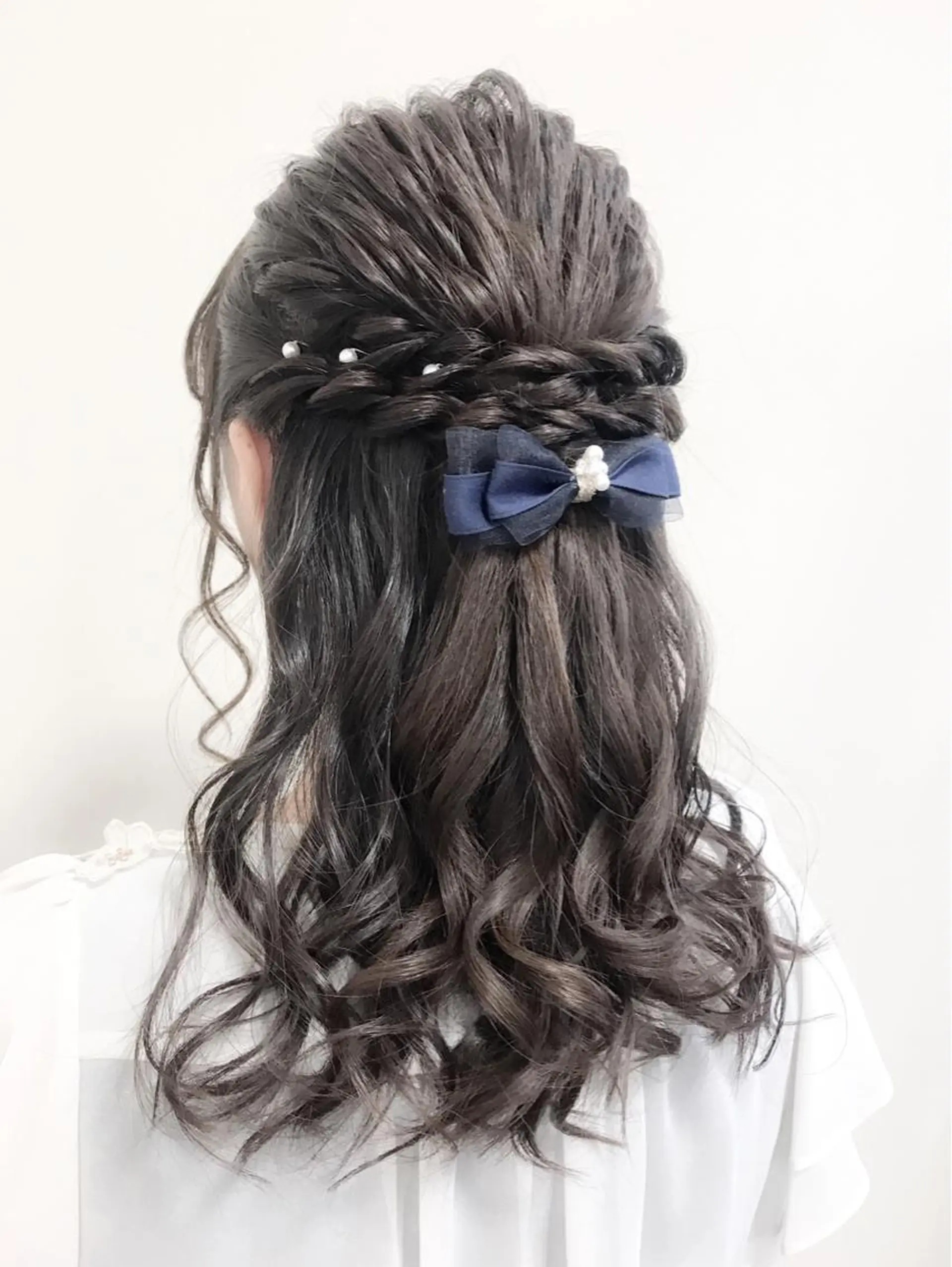 セミロング ヘアアレンジ 結婚式・ブライダル ヘアセット 沢田 瞳のヘアスタイル