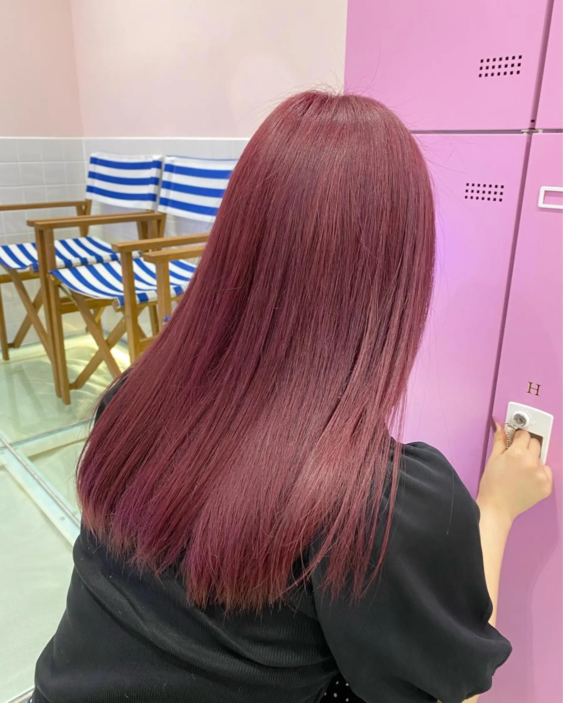 セミロング カラー ヘアアレンジ SALOWIN横浜所属・𓍯韓国style/ 髪質改善𓍯中村和希のヘアスタイル