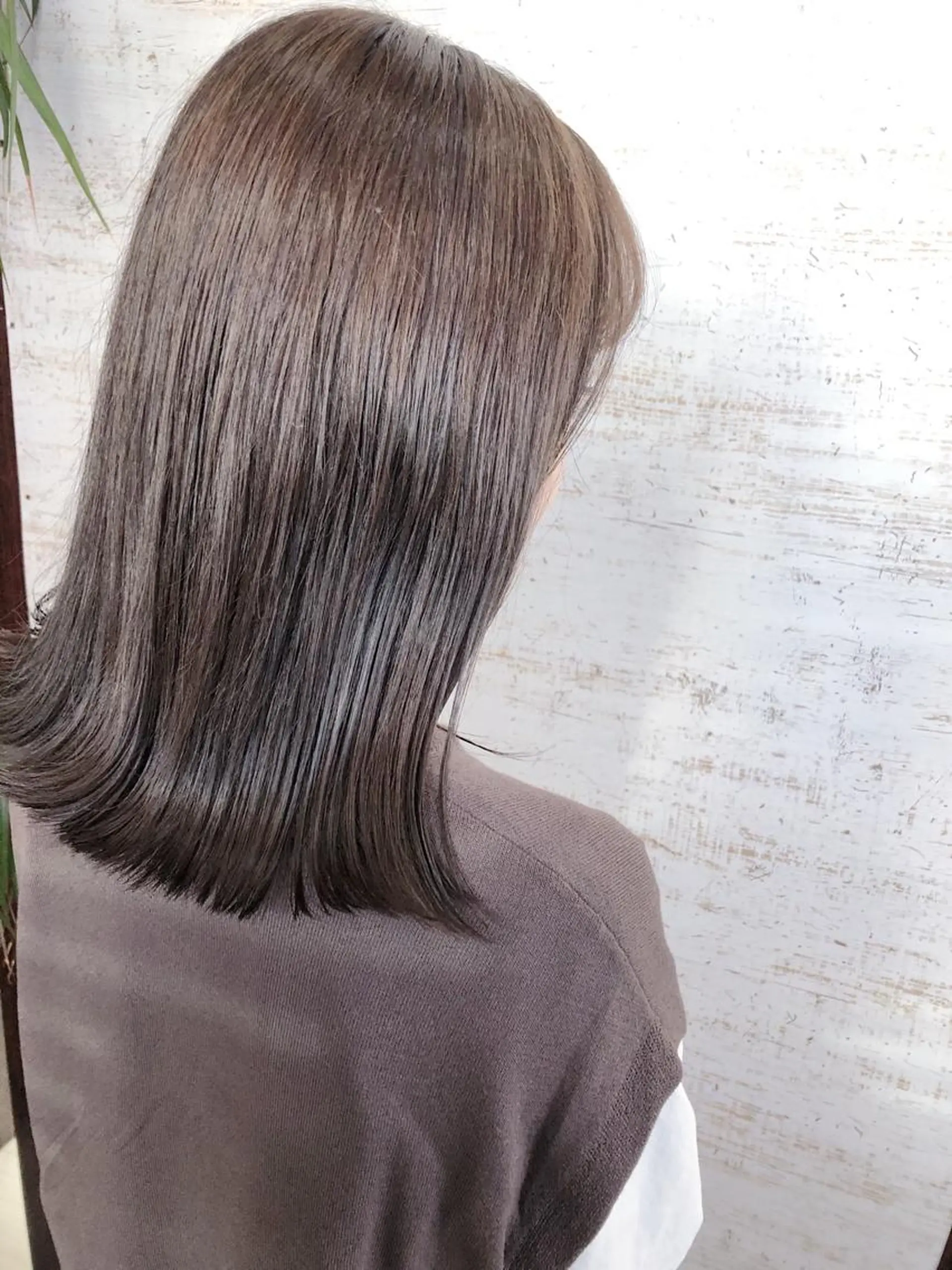 ミディアム カラー ケアブリーチ /髪質 改善/古橋圭史郎のヘアスタイル