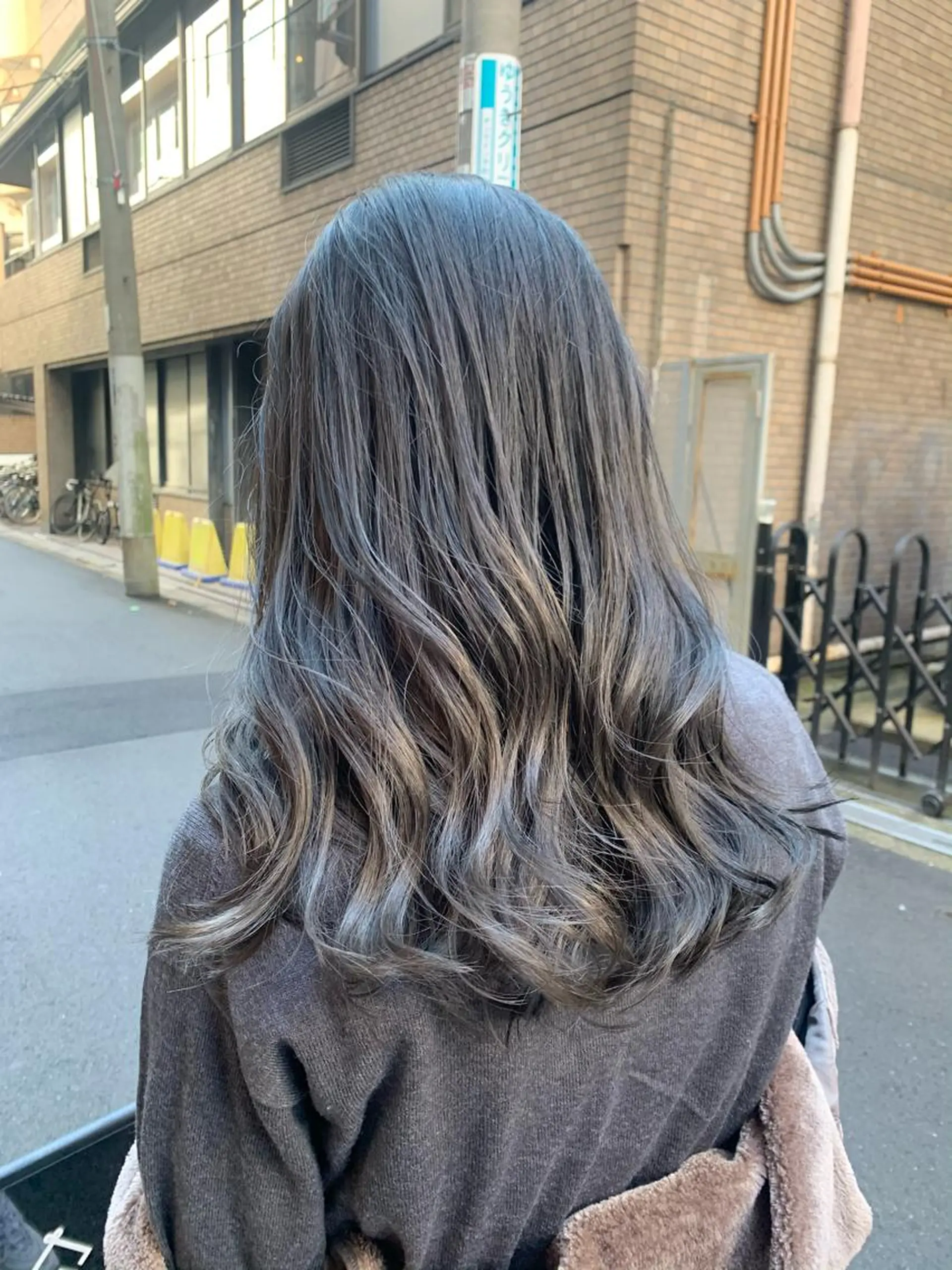 ロング カット ヘアカラー トリートメント 酸性ストレート/ブリ ーチなし/中村 匠のヘアスタイル