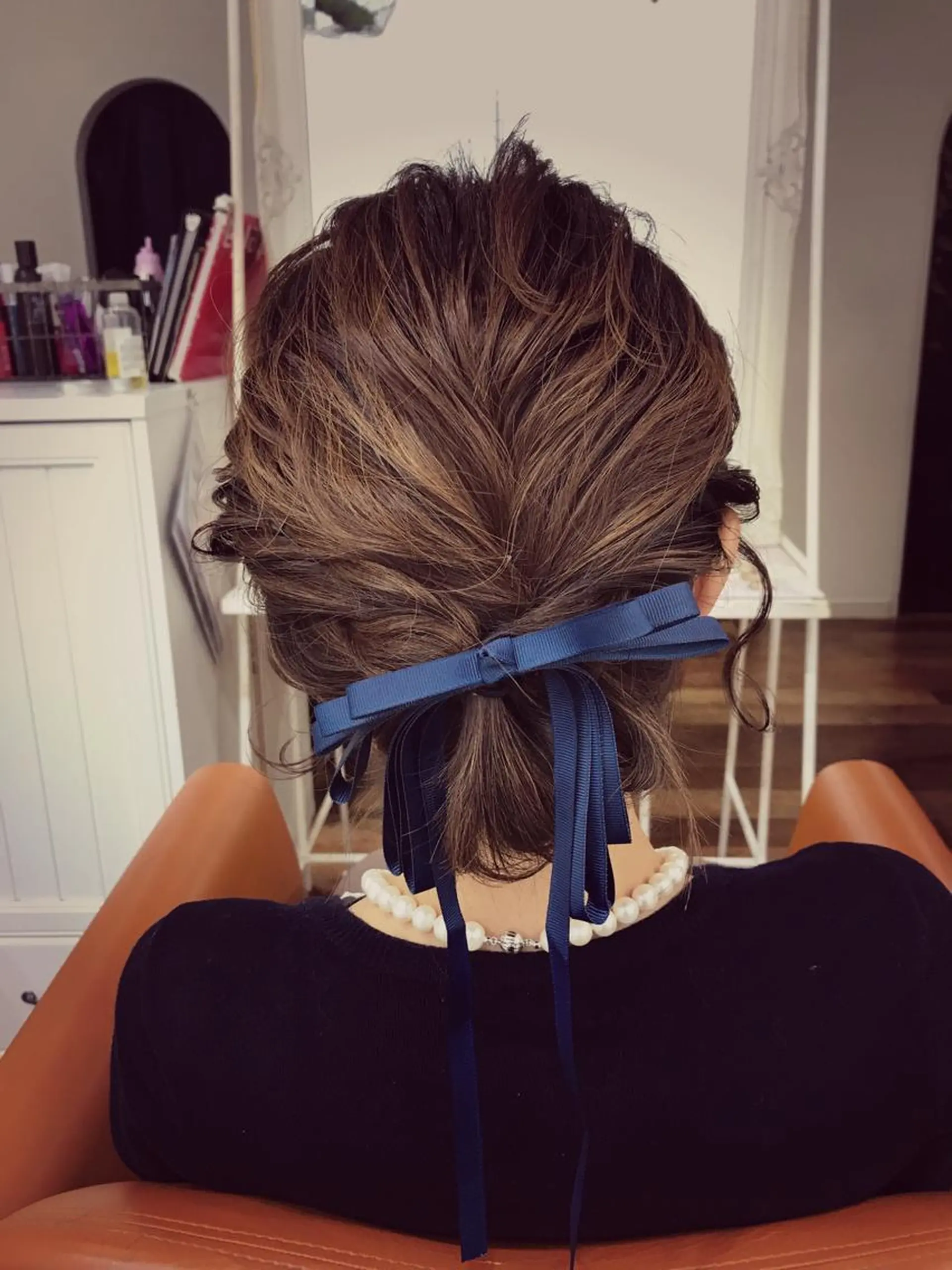 ヘアアレンジ いけだ　ひかり ハイライトくびれヘアのヘアスタイル