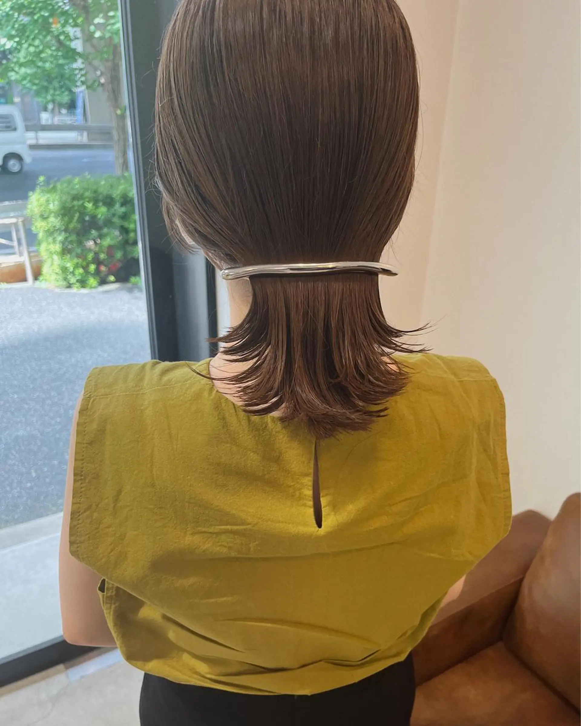 ミディアム カット ヘアカラー 西山 紗耶香🪽 透明感カラー/ボブのヘアスタイル