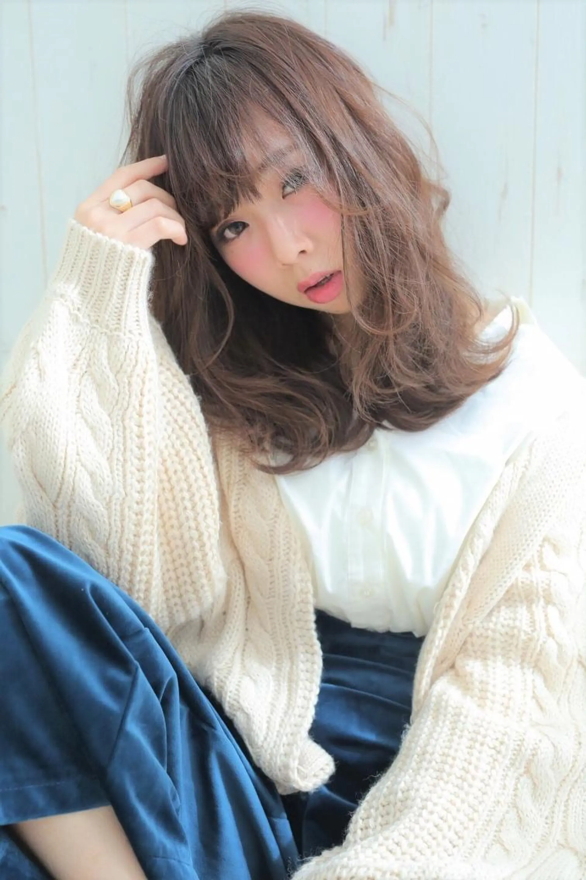 セミロング 指名支持率NO.1 スタイリストのヘアスタイル