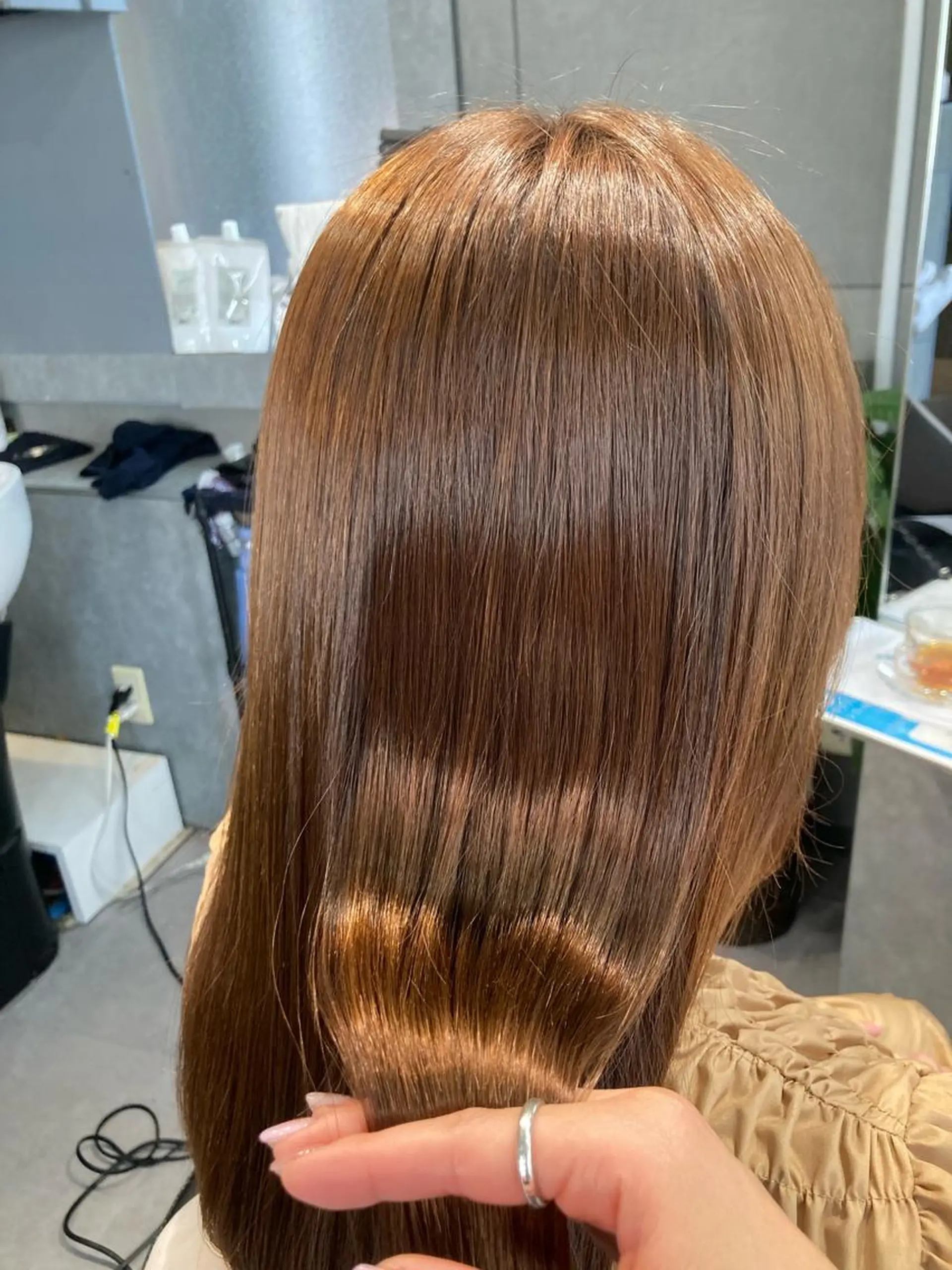 ロング 縮毛矯正 髪質改善☺︎縮毛矯正 ふじい まりんのヘアスタイル