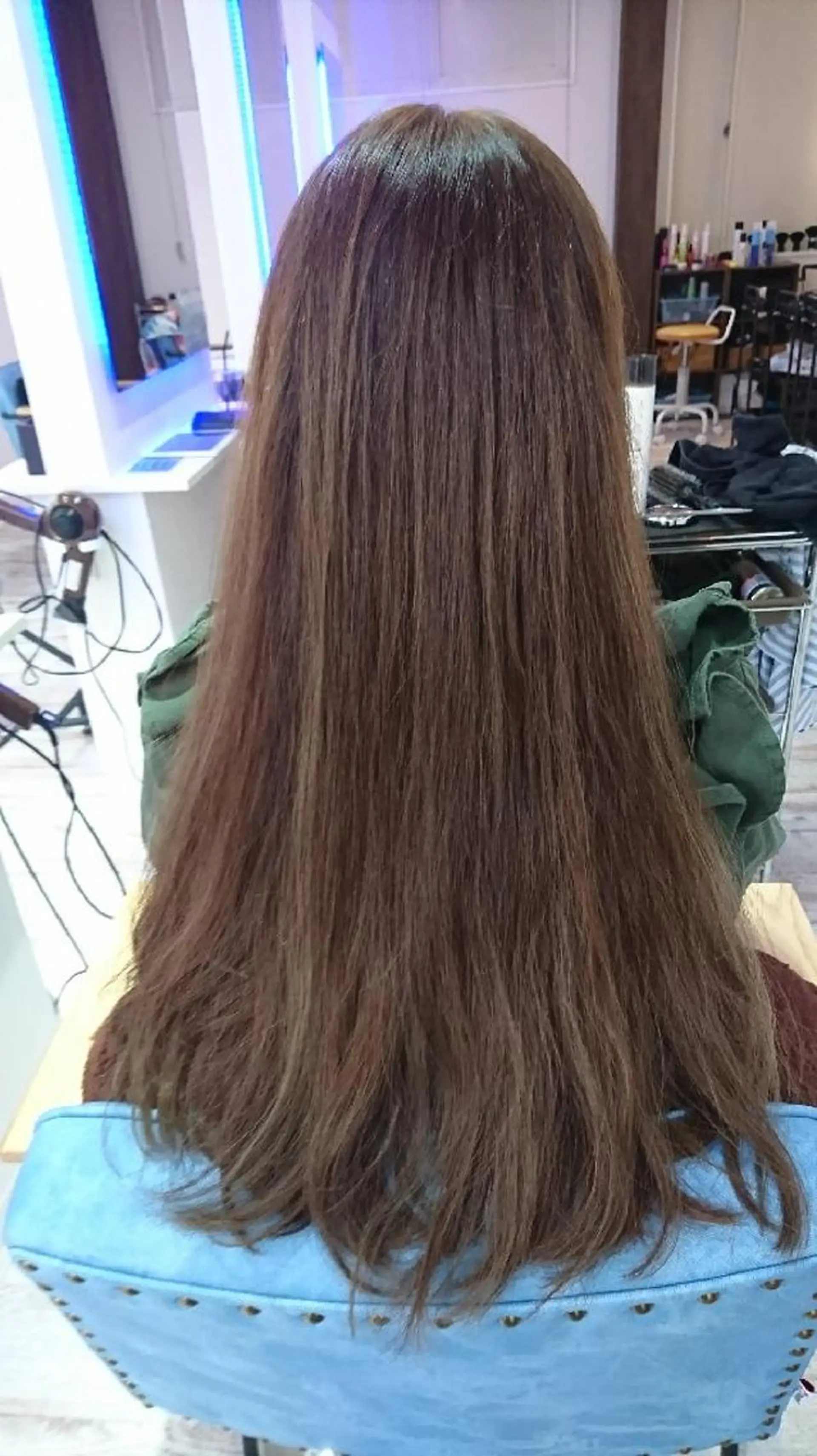 ロング カラー 透明感カラー グレージュ 中嶌 健一のヘアスタイル