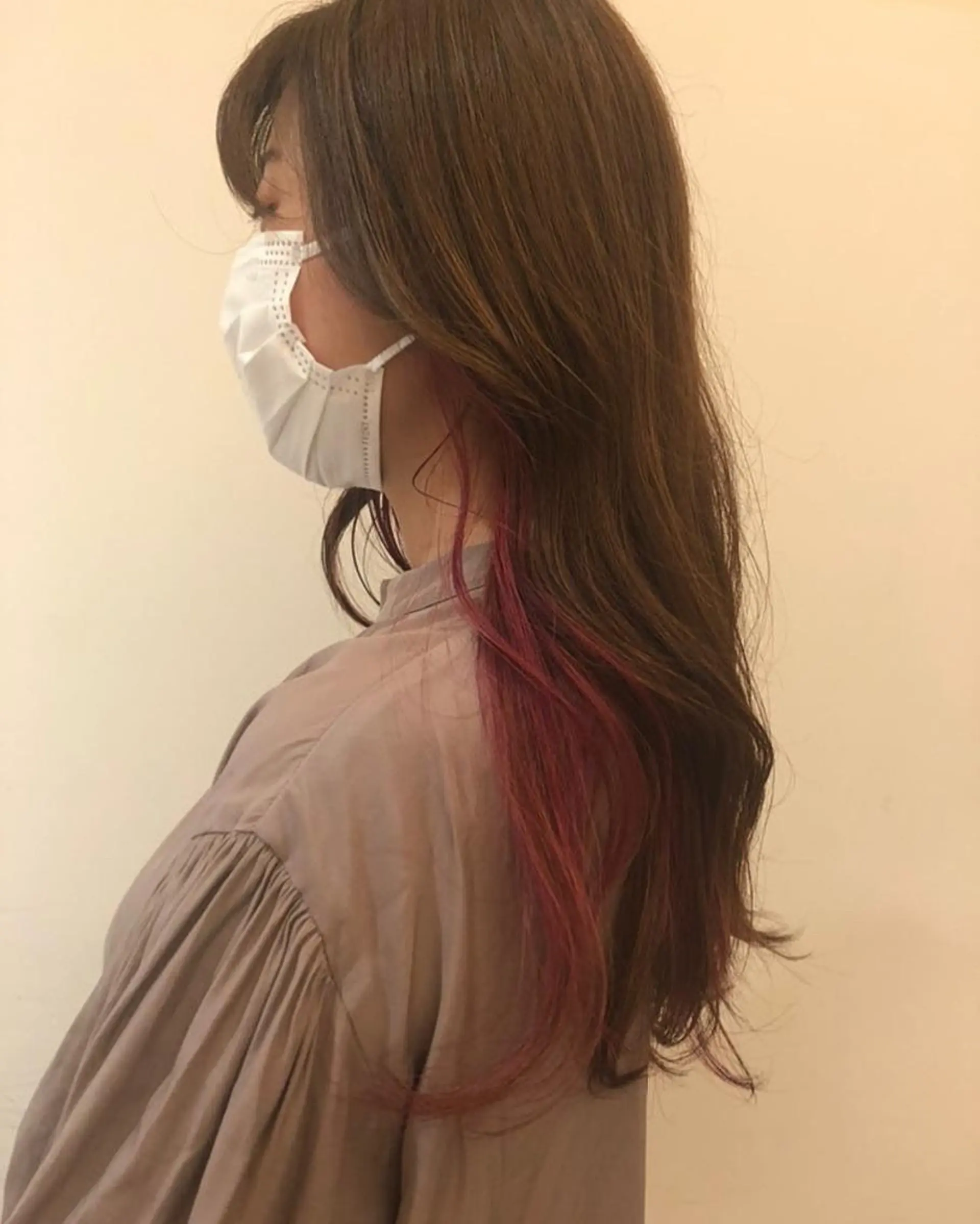 ロング カラー 韓国風レイヤーカット 松葉翔のヘアスタイル