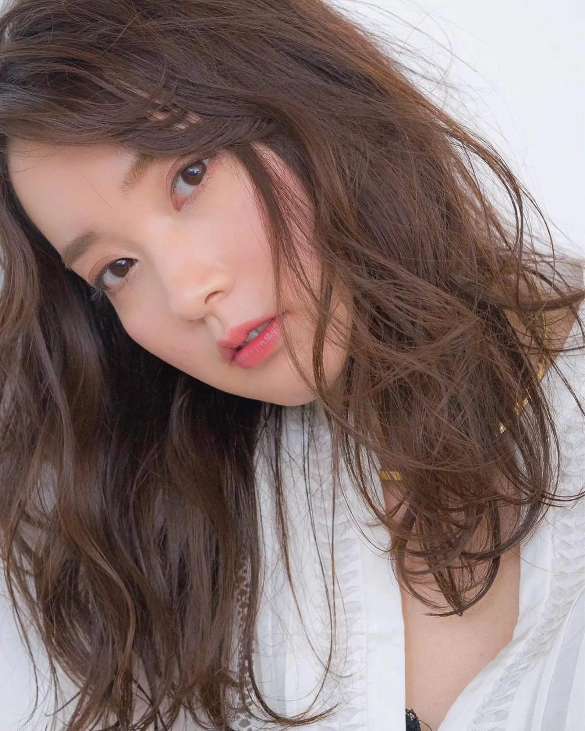 ミディアム カラー ウエモト　タク ショート/レイヤーのヘアスタイル