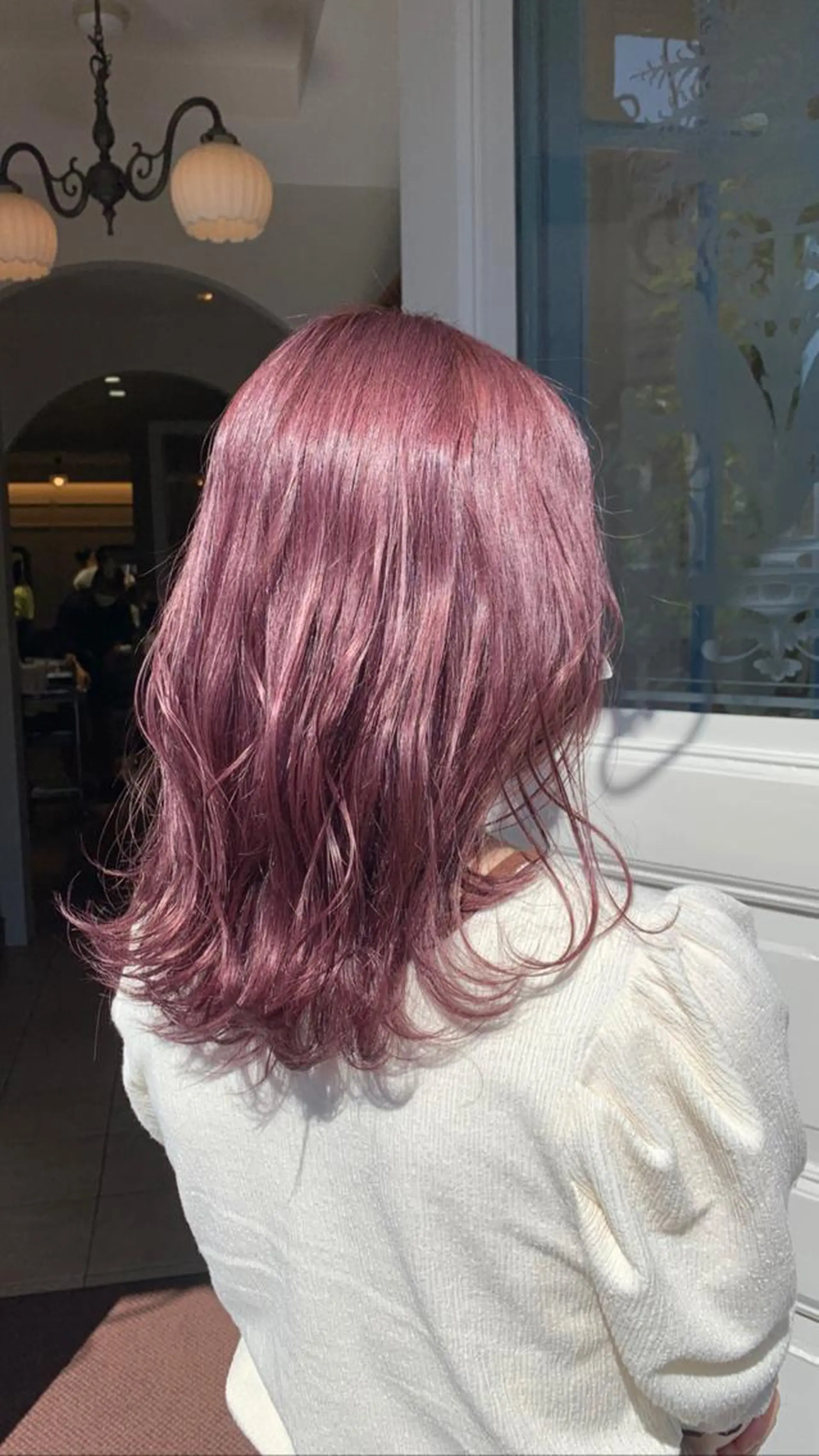 ミディアム カラー カット ヘアカラー トリートメント tasty priv ate gardenのヘアスタイル