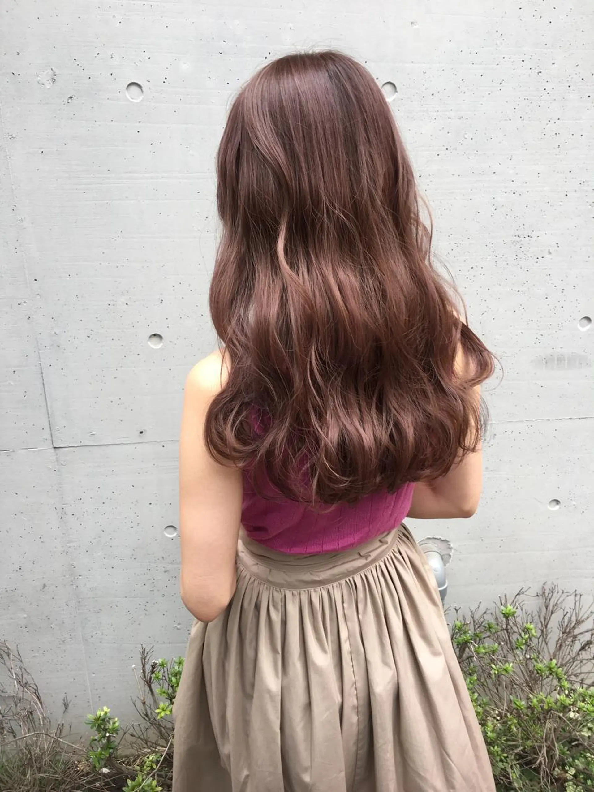 ロング カラー アッシュ バイオレットカラー バイオレットアッシュ トップスタイリスト 小澤純一のヘアスタイル