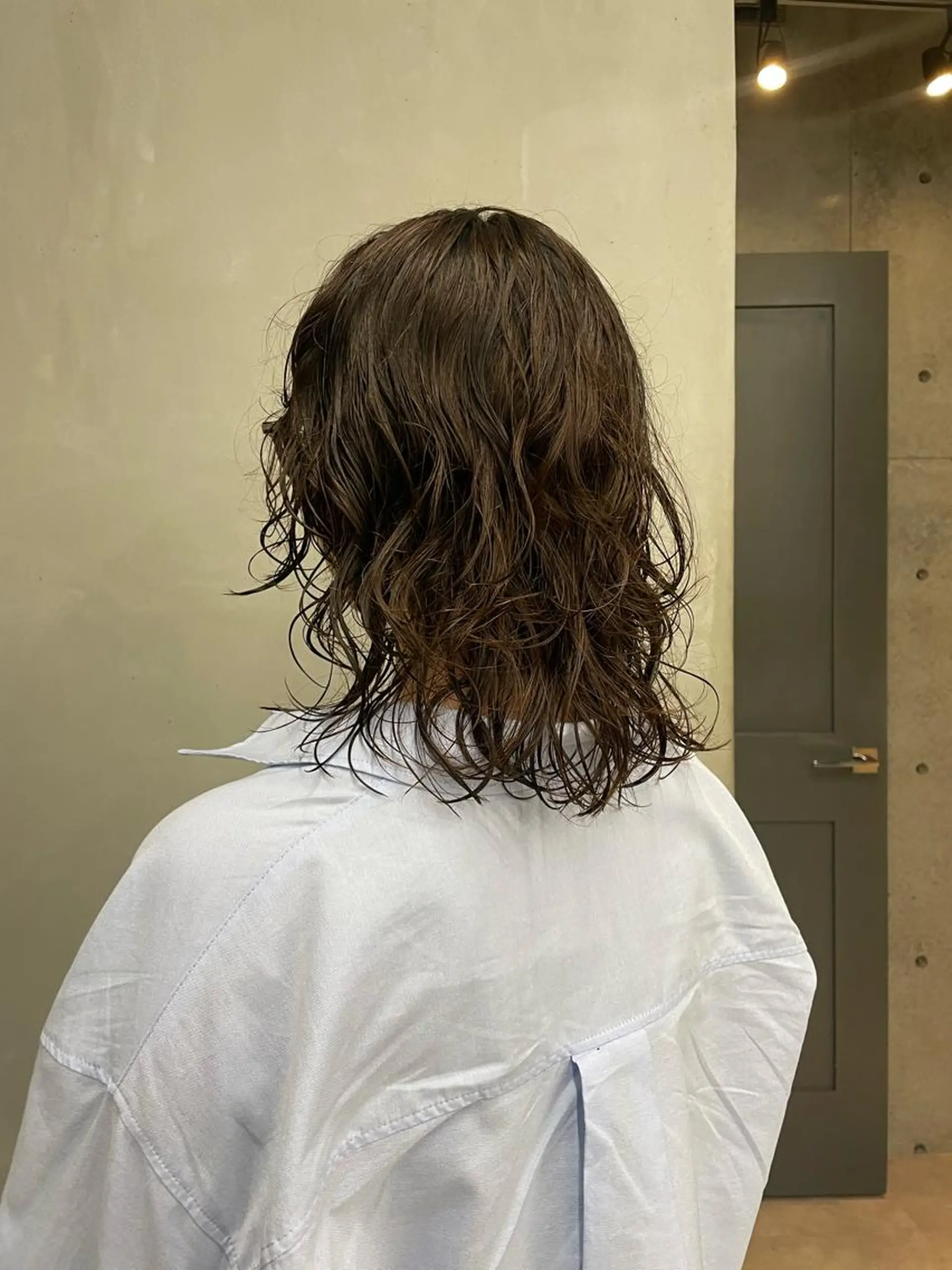 ミディアム パーマ カット パーマ トリートメント 佐伯 和佳のヘアスタイル