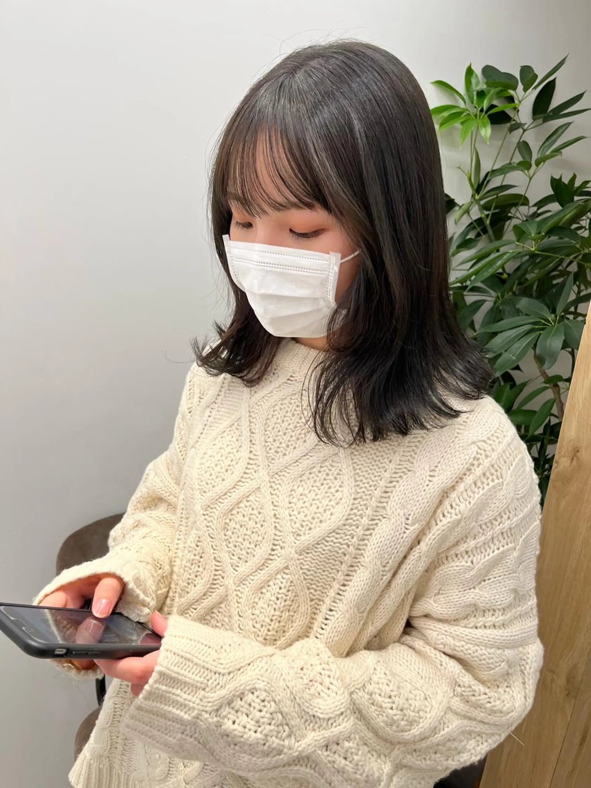 セミロング カラー グレージュ オリーブグレージュ オリーブグレー お洒落パーマ/ボブ ❄️Tomoka❄️のヘアスタイル