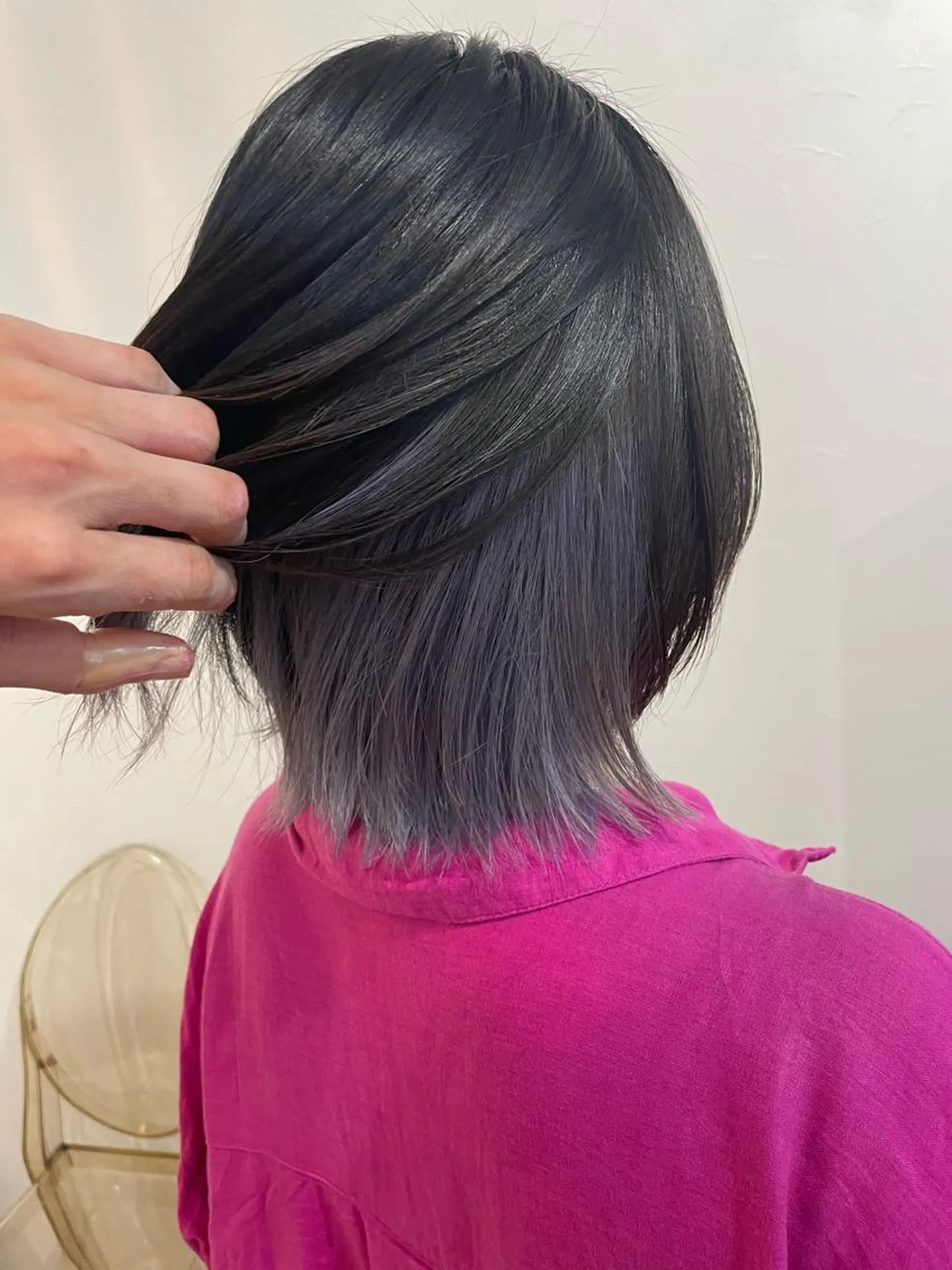 ショート カラー ラベンダーカラー シルバー lani hair salon所属・SHOTO ハイトー ン/デザインカラーのヘアスタイル