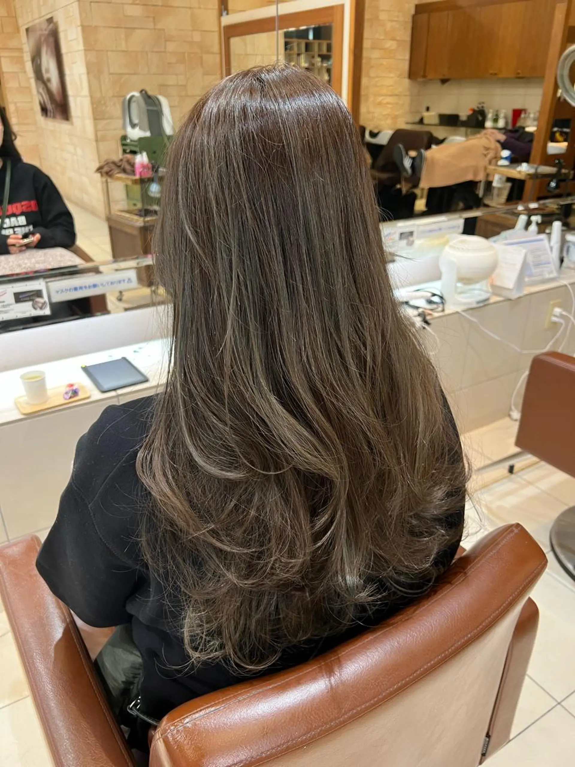 ロング 外国人風カラー ハイライト レイヤーカット カット ヘアカラー 川崎レイヤーカット /江口真正のヘアスタイル