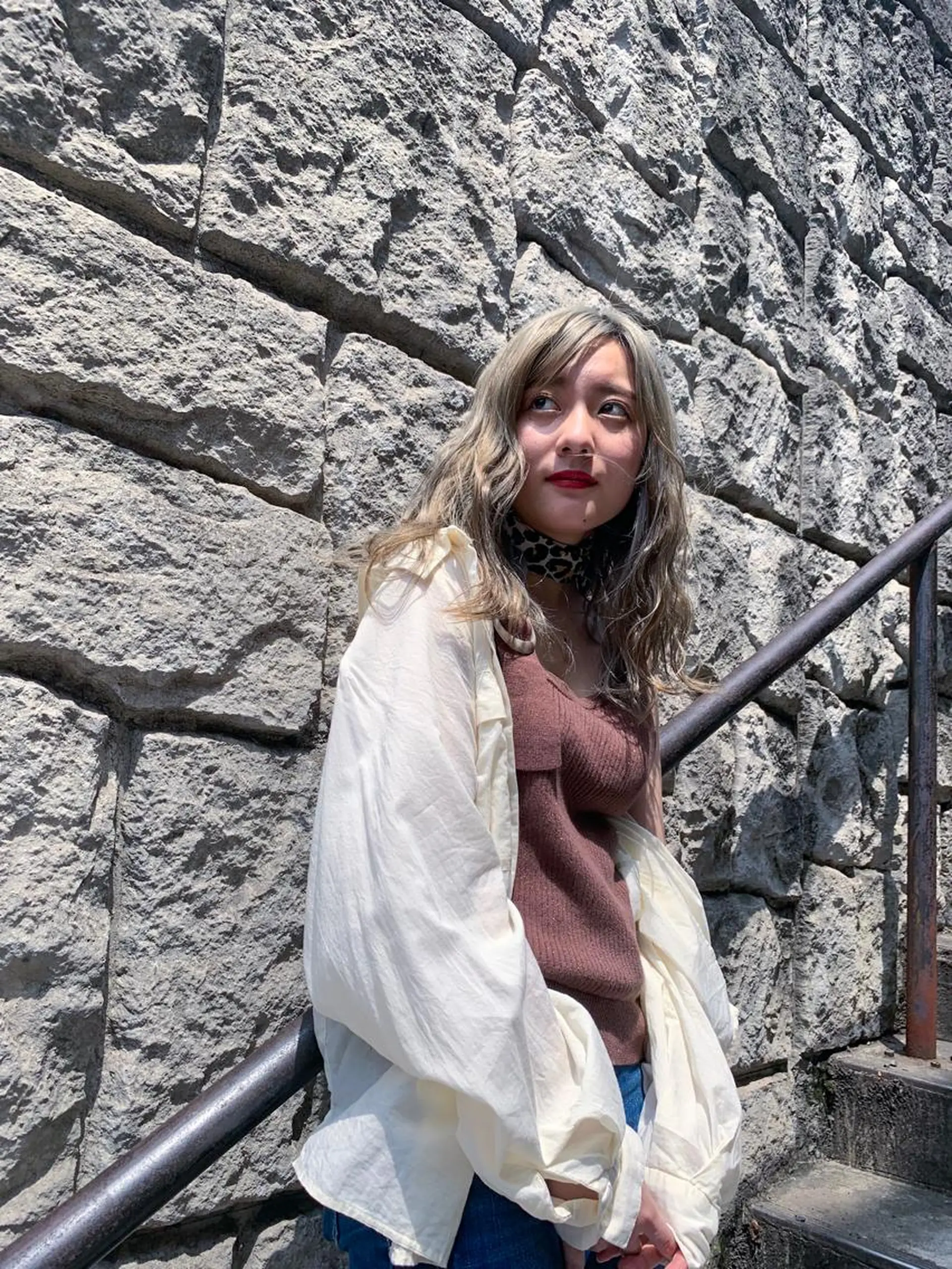 セミロング カラー ヘアアレンジ ベージュカラー ヘアカラー トリートメント ヘアセット 金子 廉のヘアスタイル