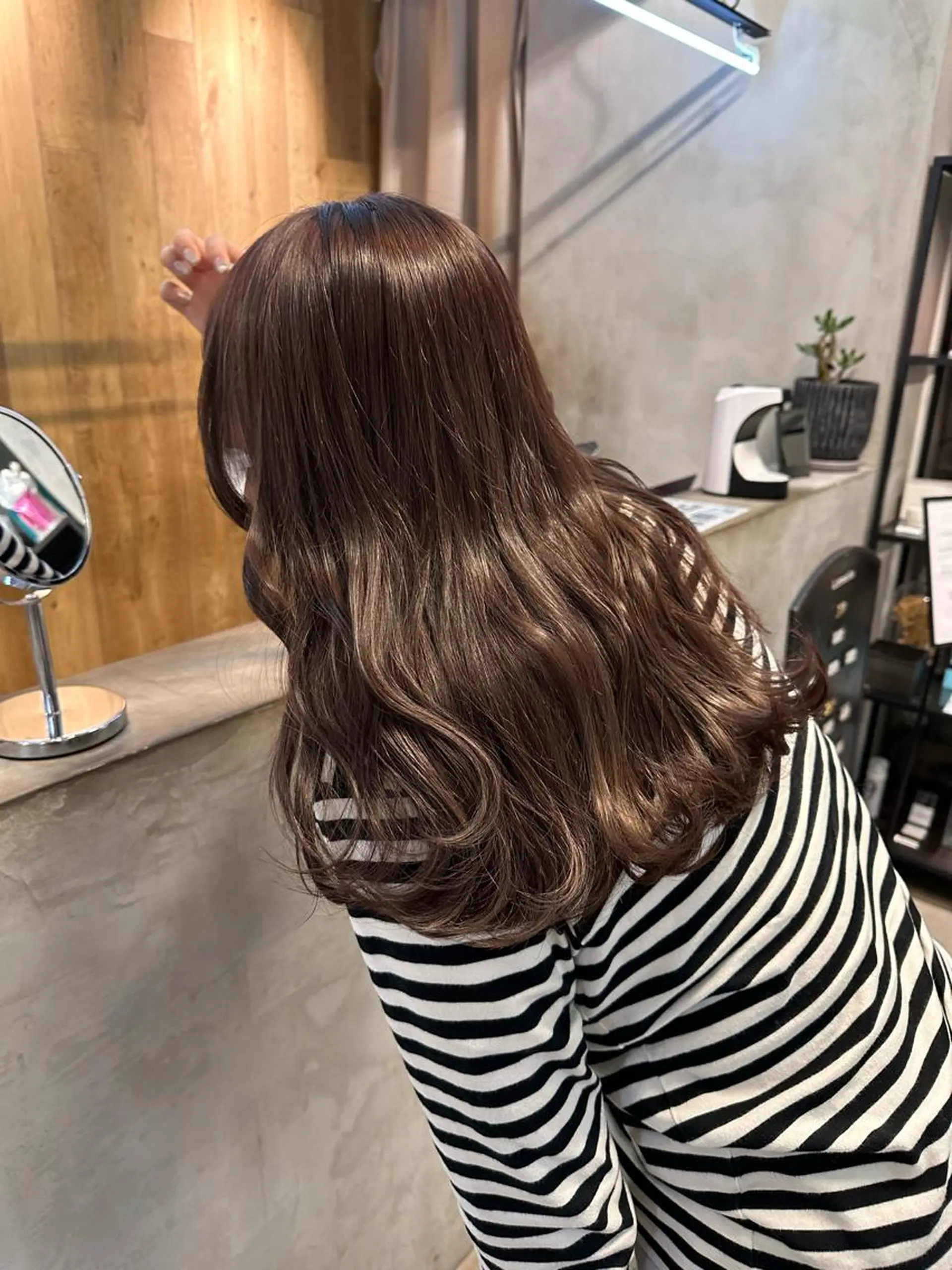 セミロング カラー REINA☁️透明感 カラー/ぷつっと♡のヘアスタイル