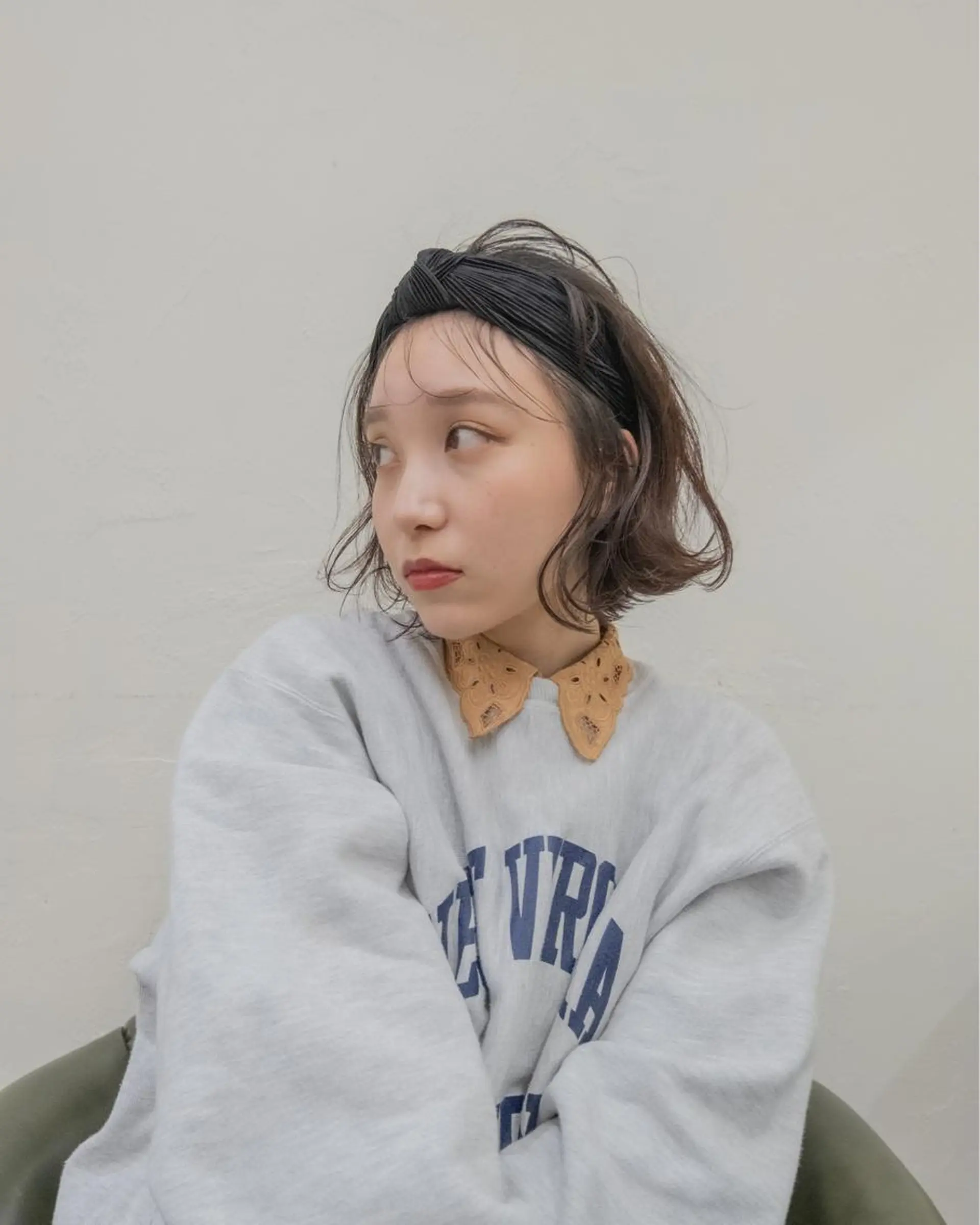 ミディアム パーマ ヘアアレンジ gite カワムラナオキのヘアスタイル